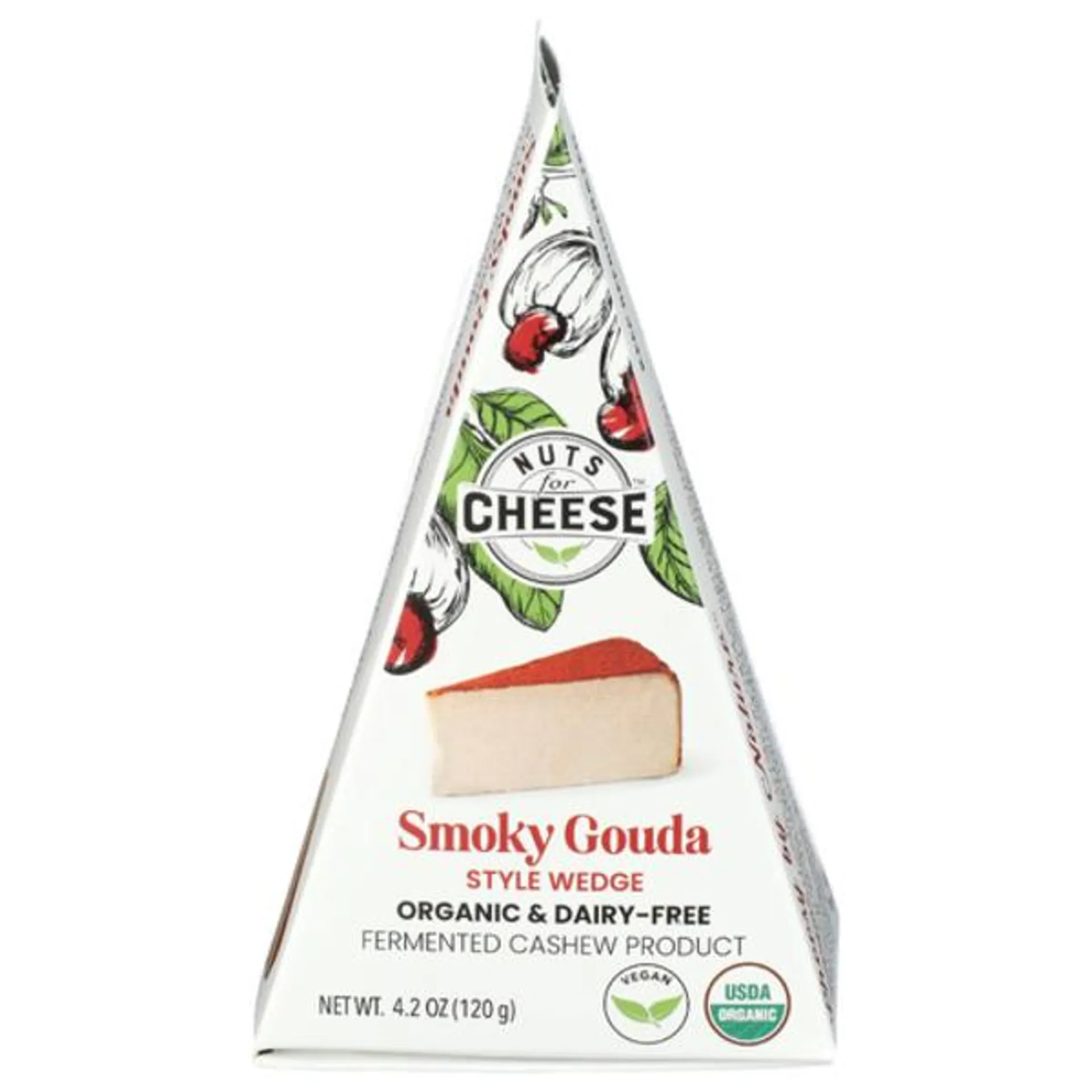 Nuts For Cheese Organic Smoky Gouda Style Wedge Dairy-Free Cashew Product