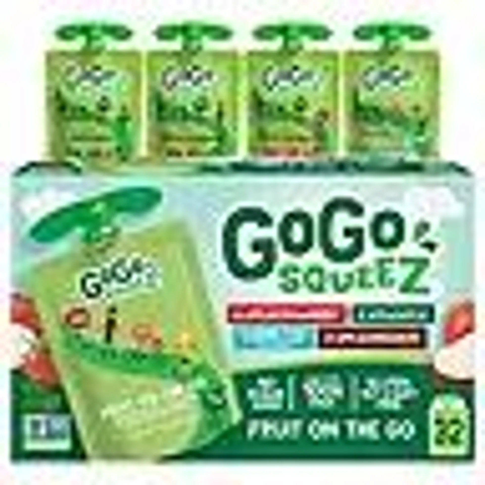 GoGo SqueeZ Applesauce, Apple, Cinnamon, Strawberry and GIMME Five, 3.2 oz., 32 ct.