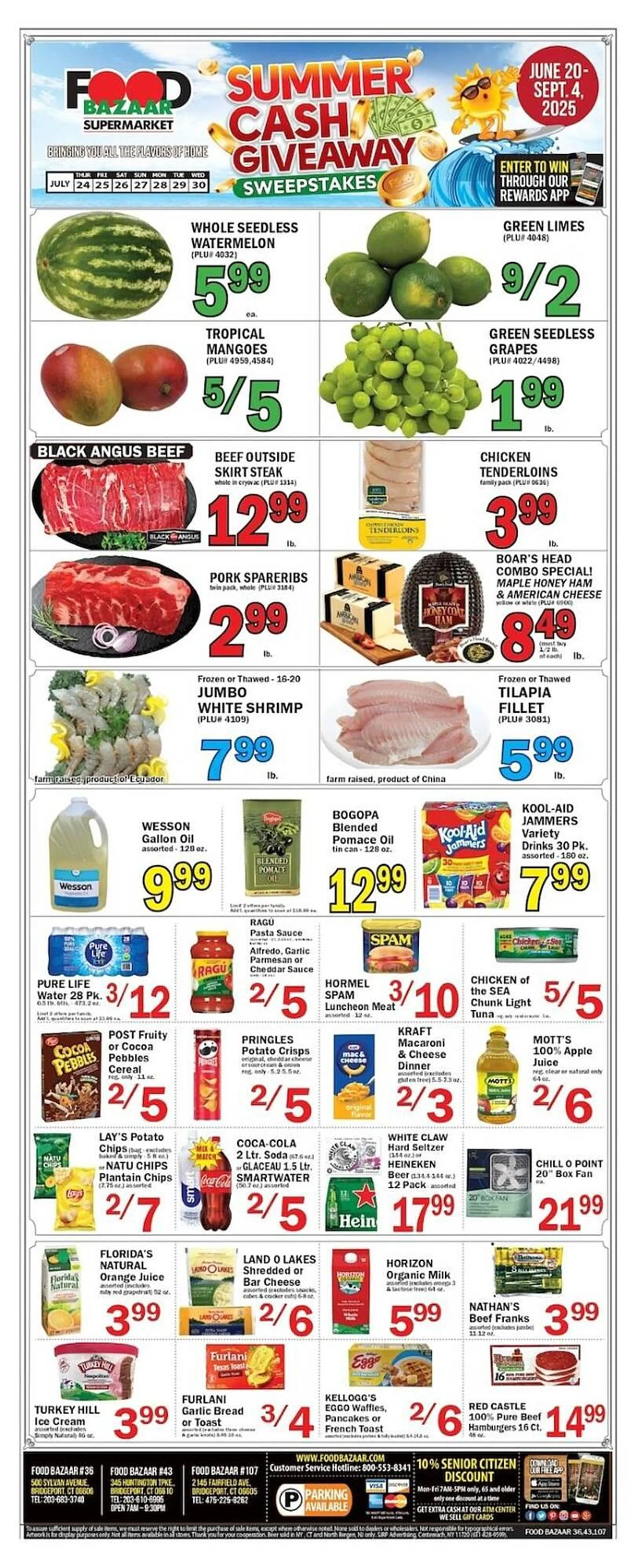 Weekly ad Food Bazaar Weekly Ad from July 24 to July 30 2025 - Page 1