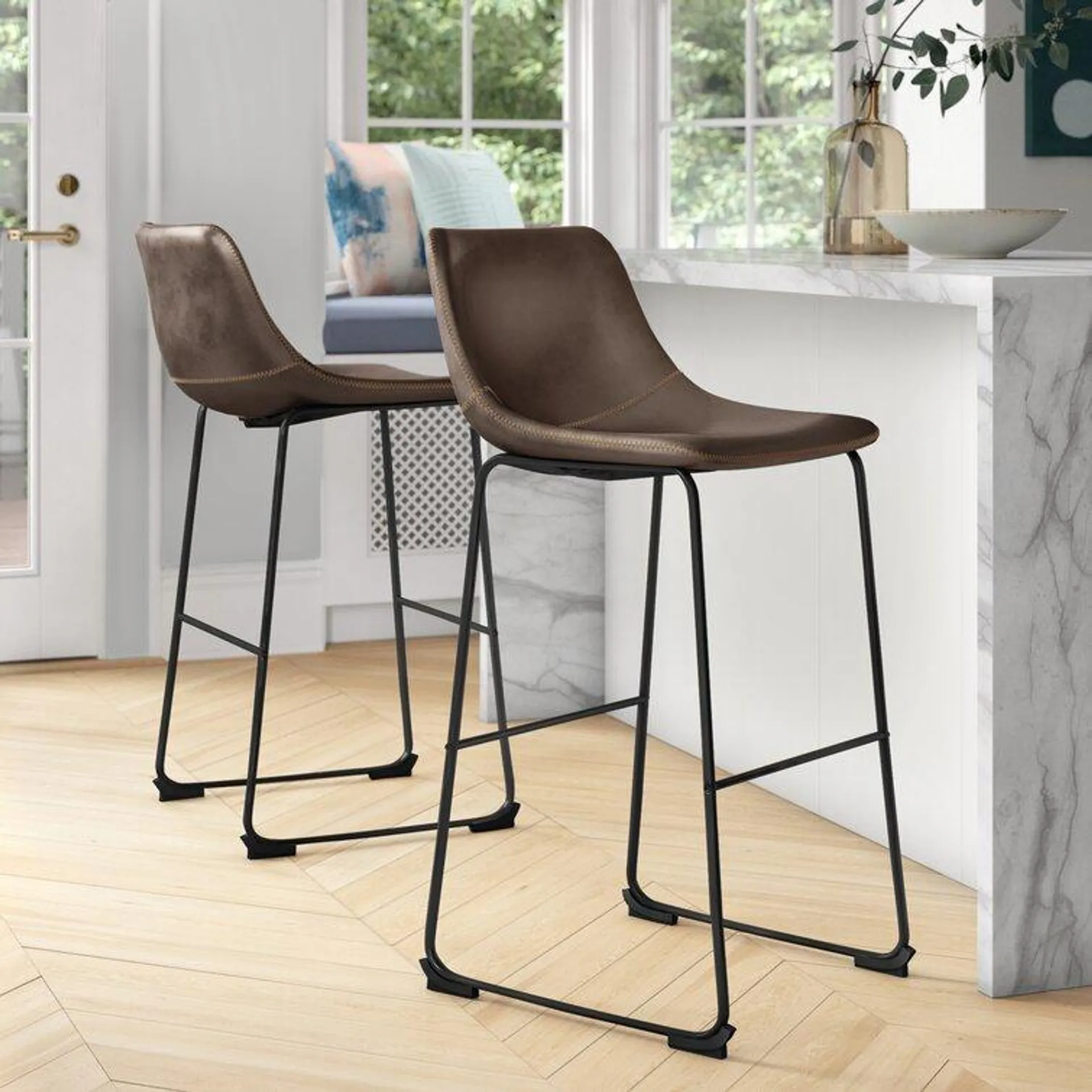 Nia Vegan Leather Bar & Counter Stool