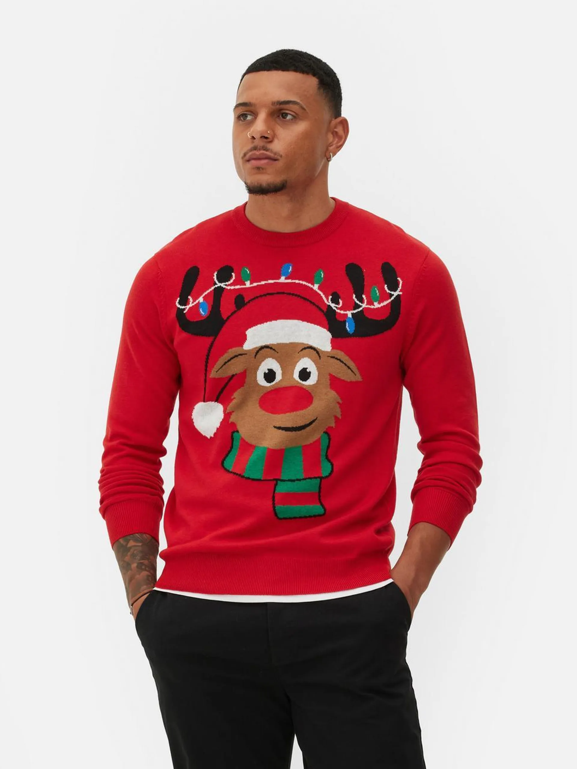 Men’s Reindeer Christmas Sweater