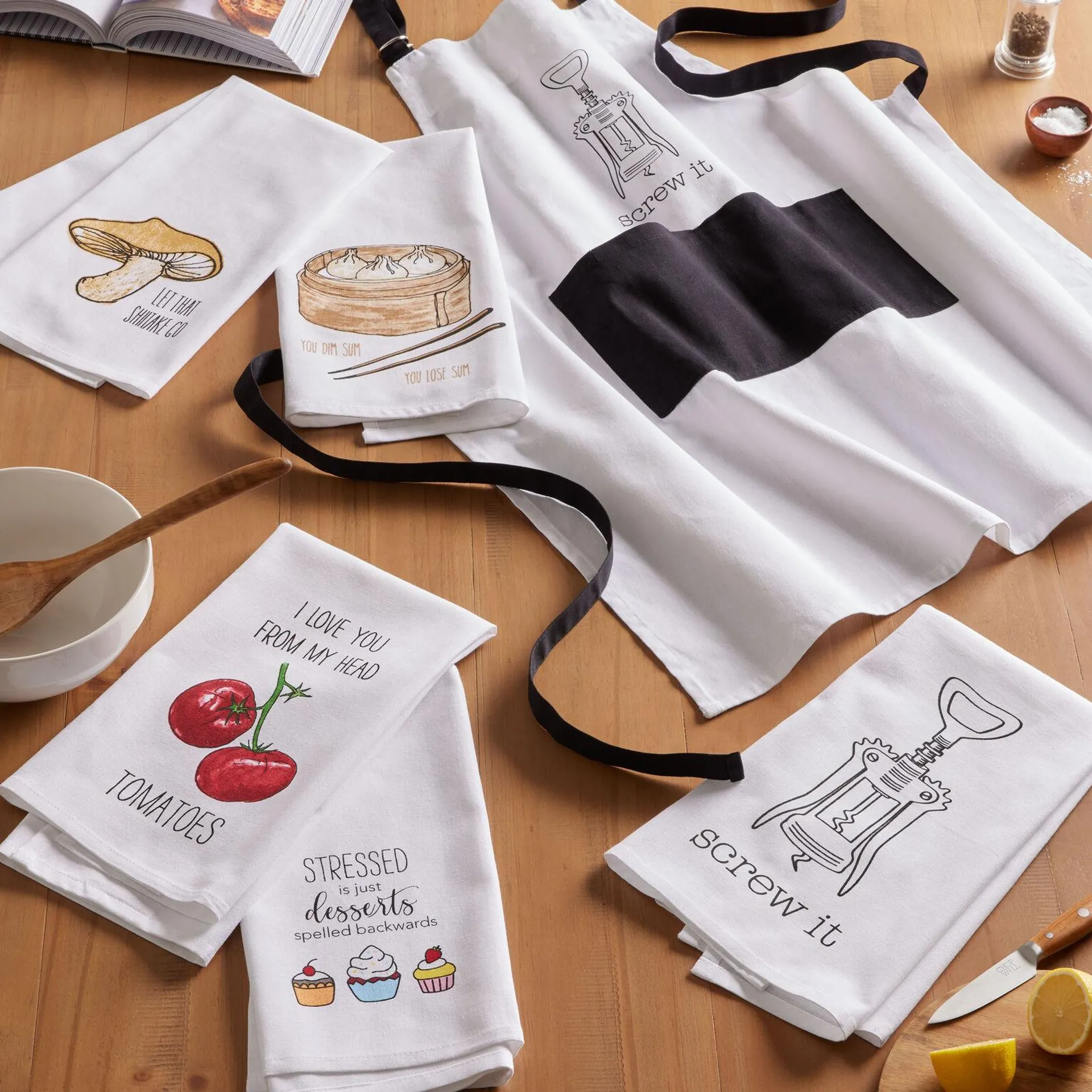 Illustrated Kitchen Linen Collection