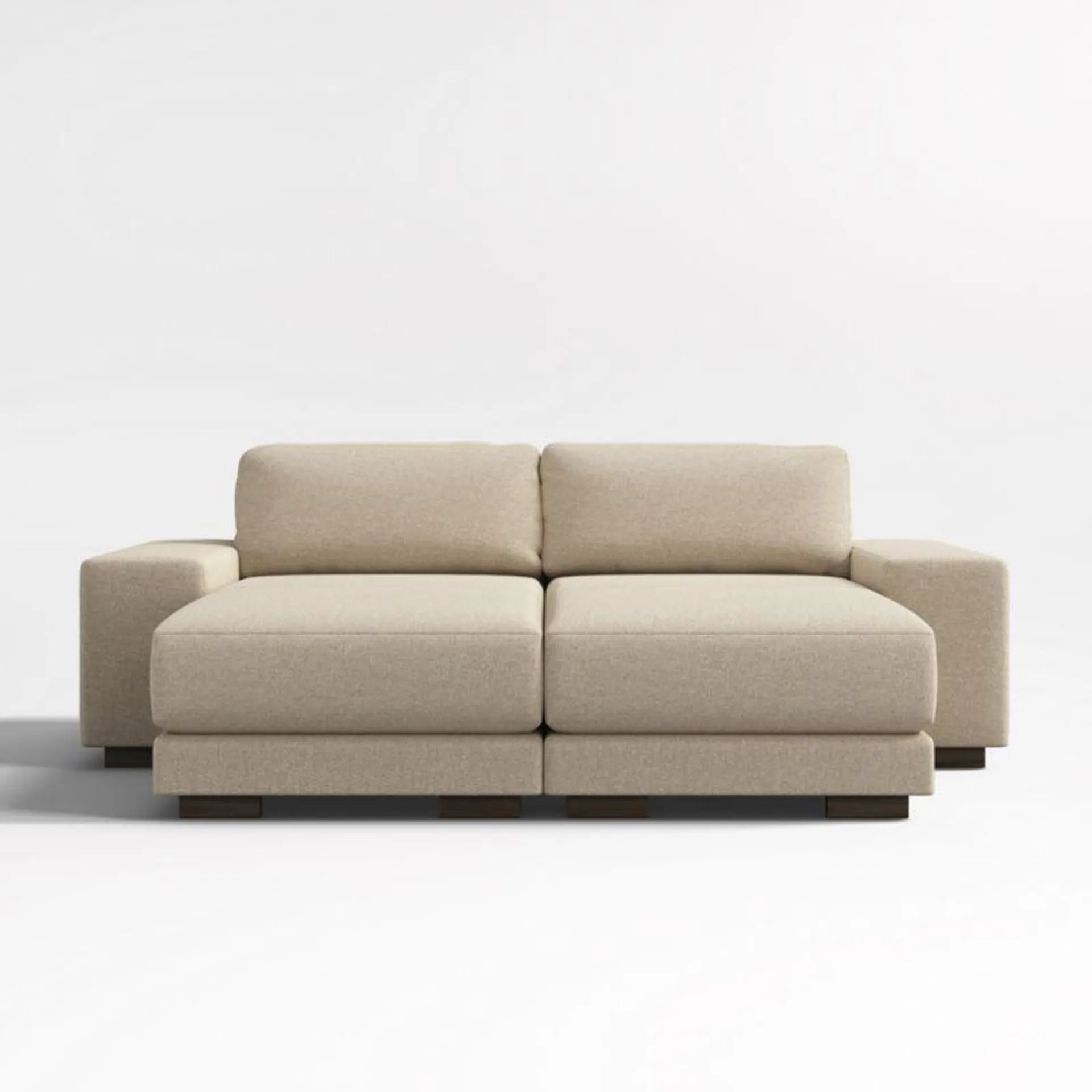 Horizon 2-Piece Double Chaise Sectional Sofa + Reviews | Crate & Barrel