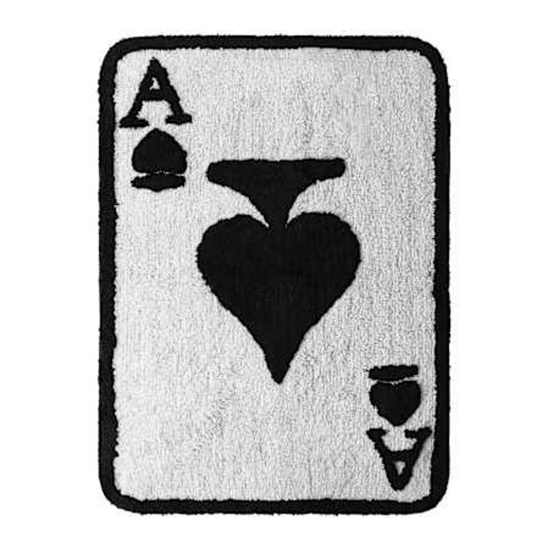 Playing Card Shaped Cotton Rug 24in x 36in