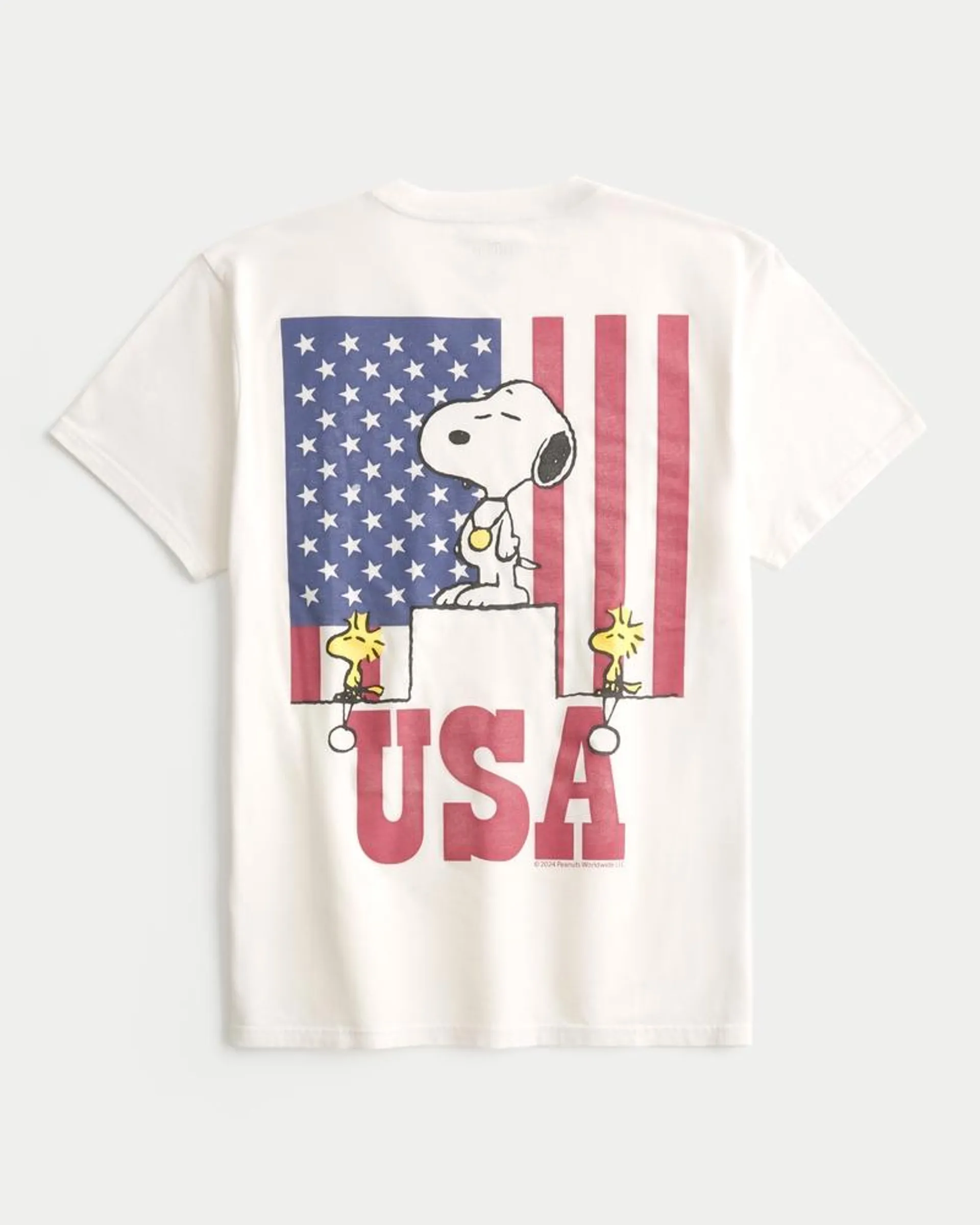 Relaxed Peanuts Snoopy USA Graphic Tee