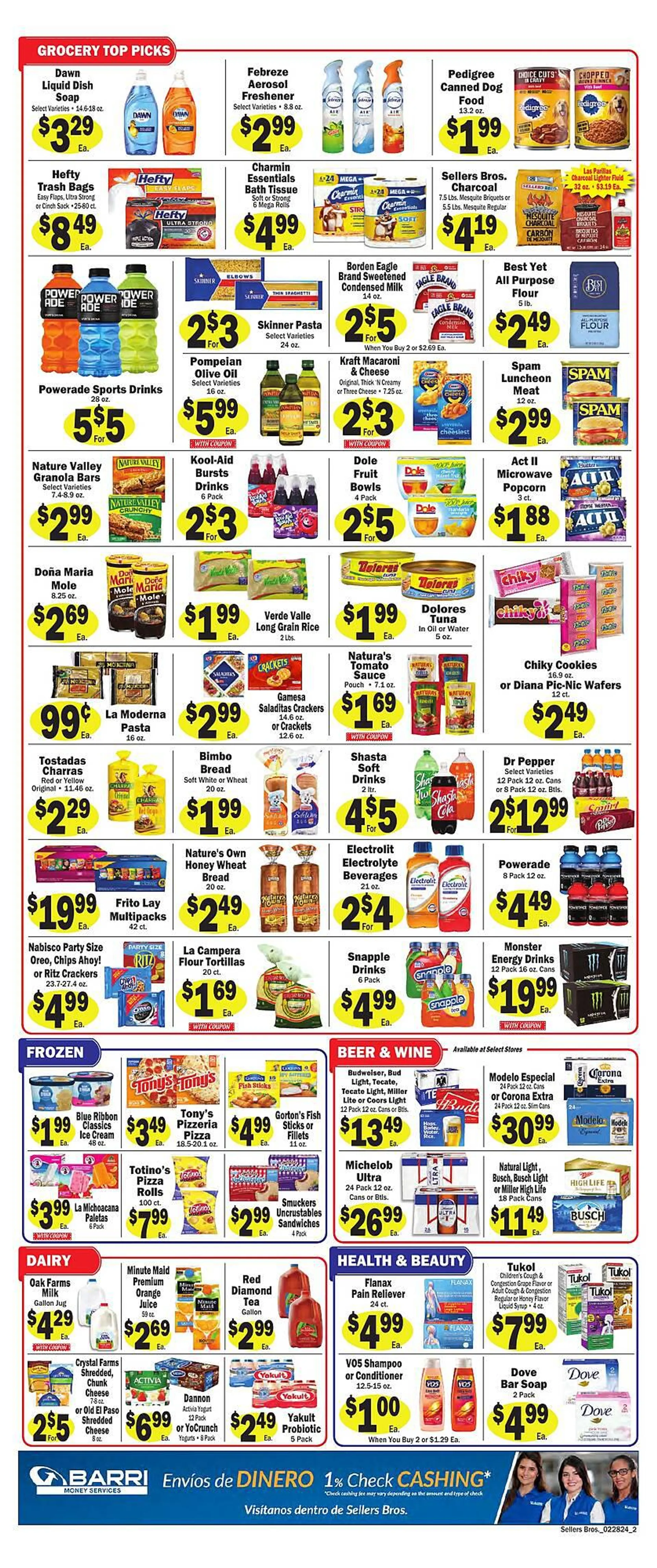 Weekly ad Sellers Bros Weekly Ad from February 28 to March 5 2024 - Page 2