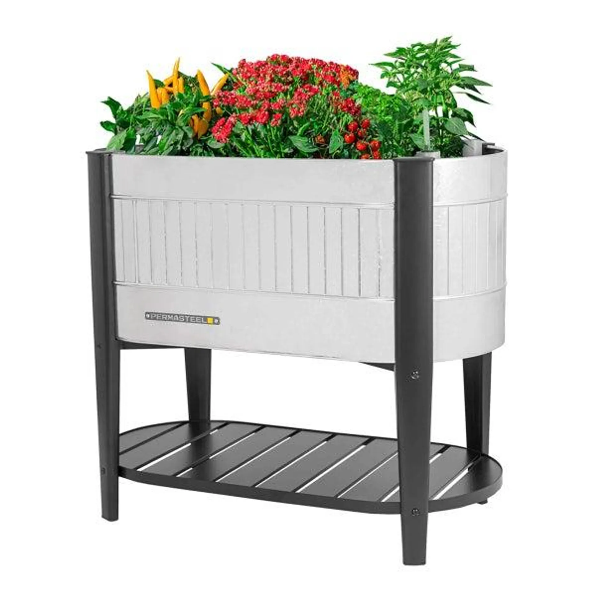 Permasteel Galvanized Steel Elevated Garden Bed with EnGrow TrueSoil Technology