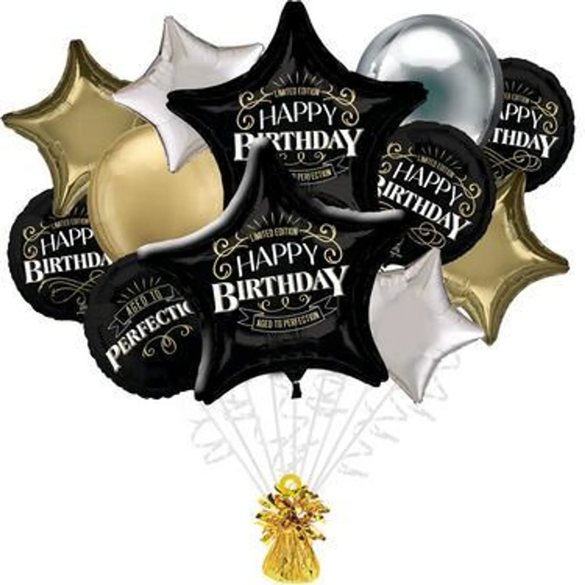 Premium Better With Age Foil Balloon Bouquet, 8pc