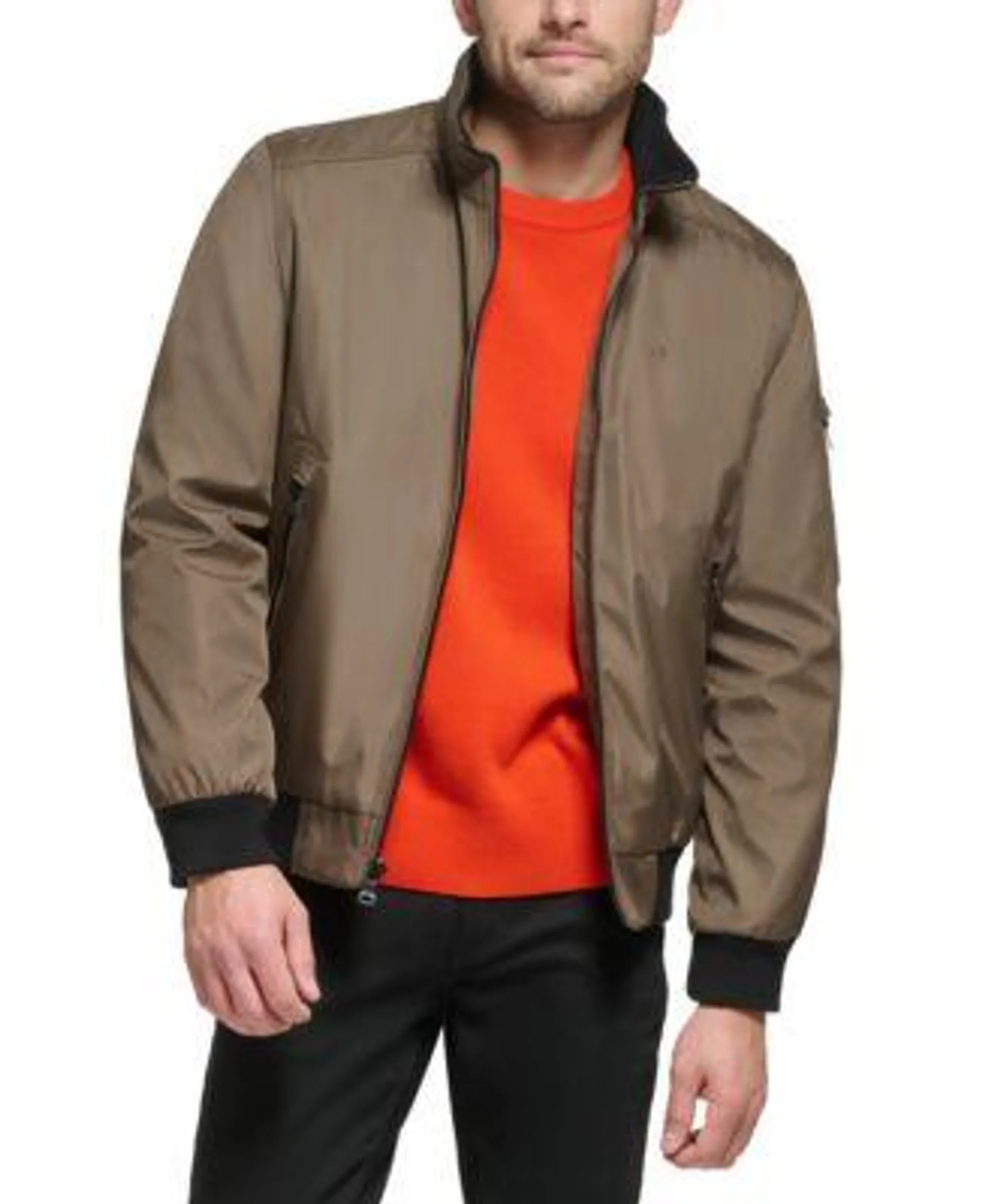 Men's Classic Zip-Front Ripstop Bomber Jacket