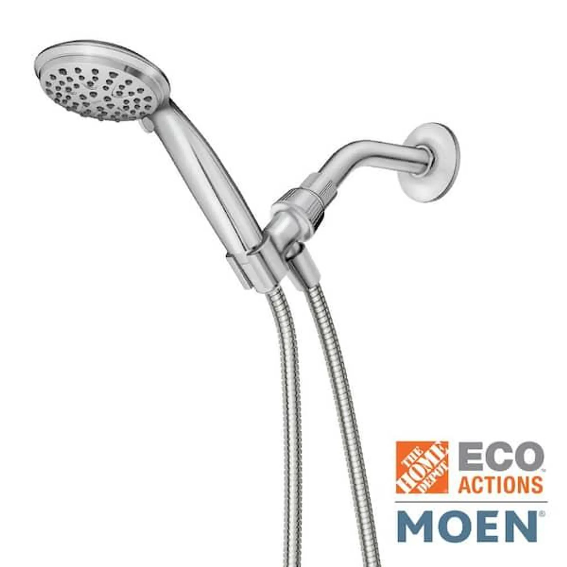 Attune 6-Spray Patterns Wall Mount 4 in. Handheld Showerhead in Chrome