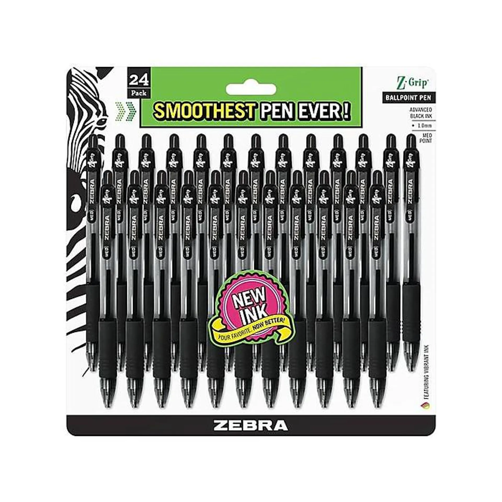 Zebra Z-Grip Retractable Ballpoint Pen,