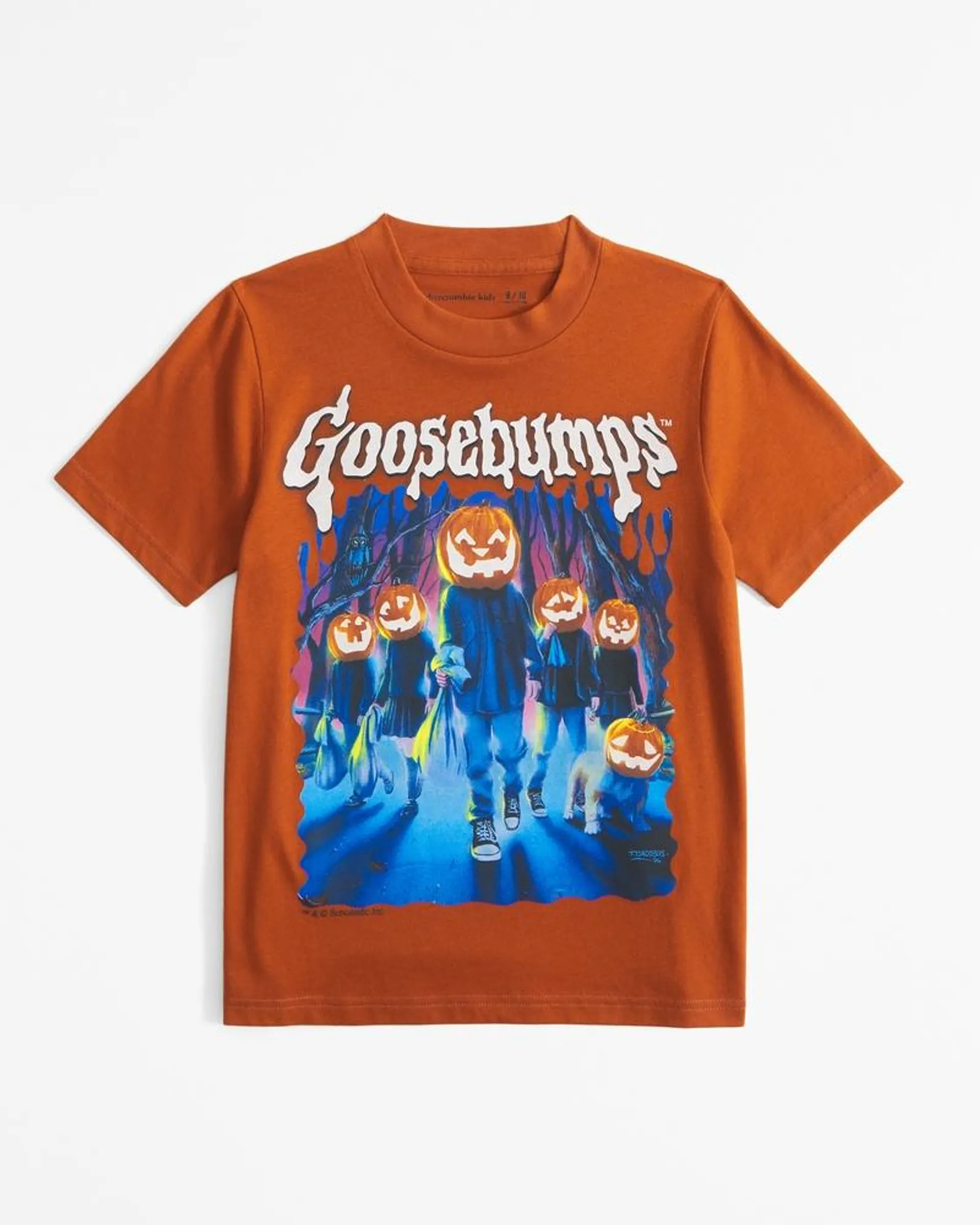 goosebumps glow-in-the-dark graphic tee