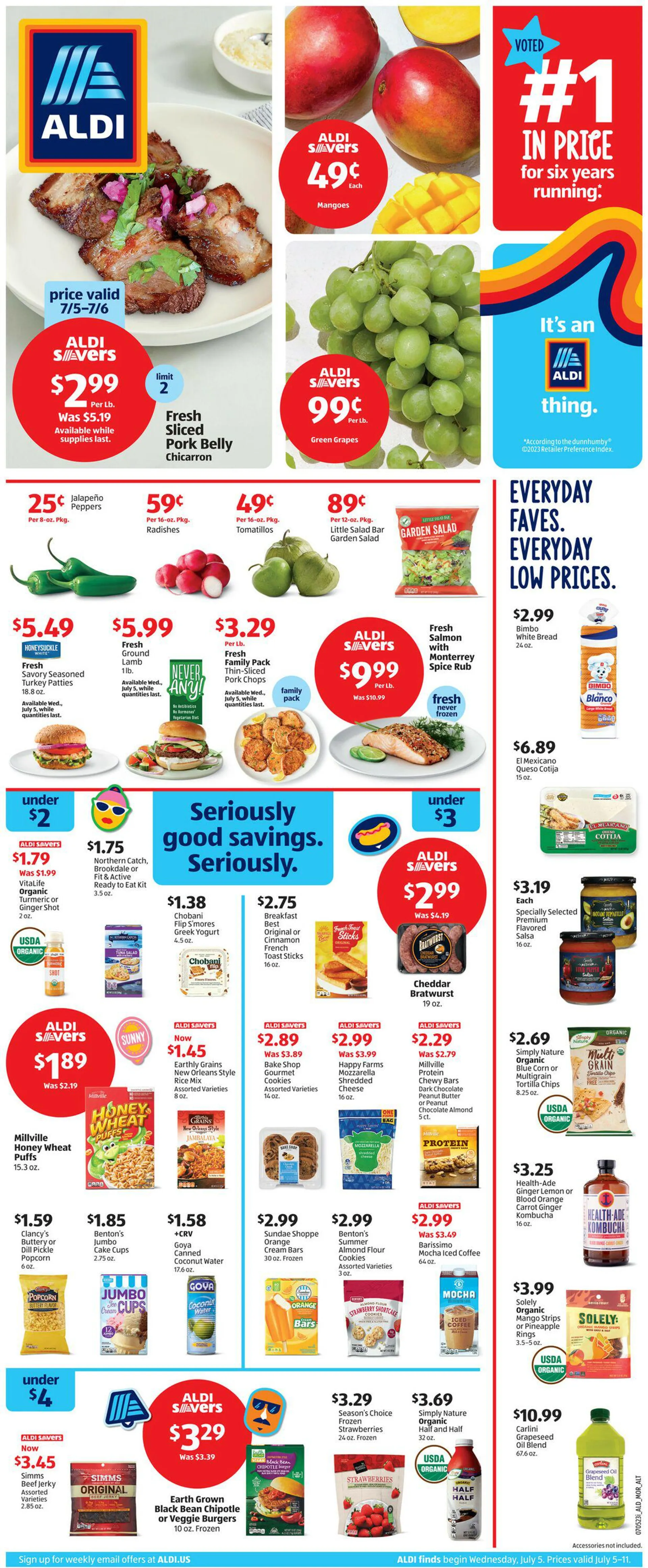 Weekly ad ALDI Current weekly ad from July 5 to July 11 2023 - Page 1