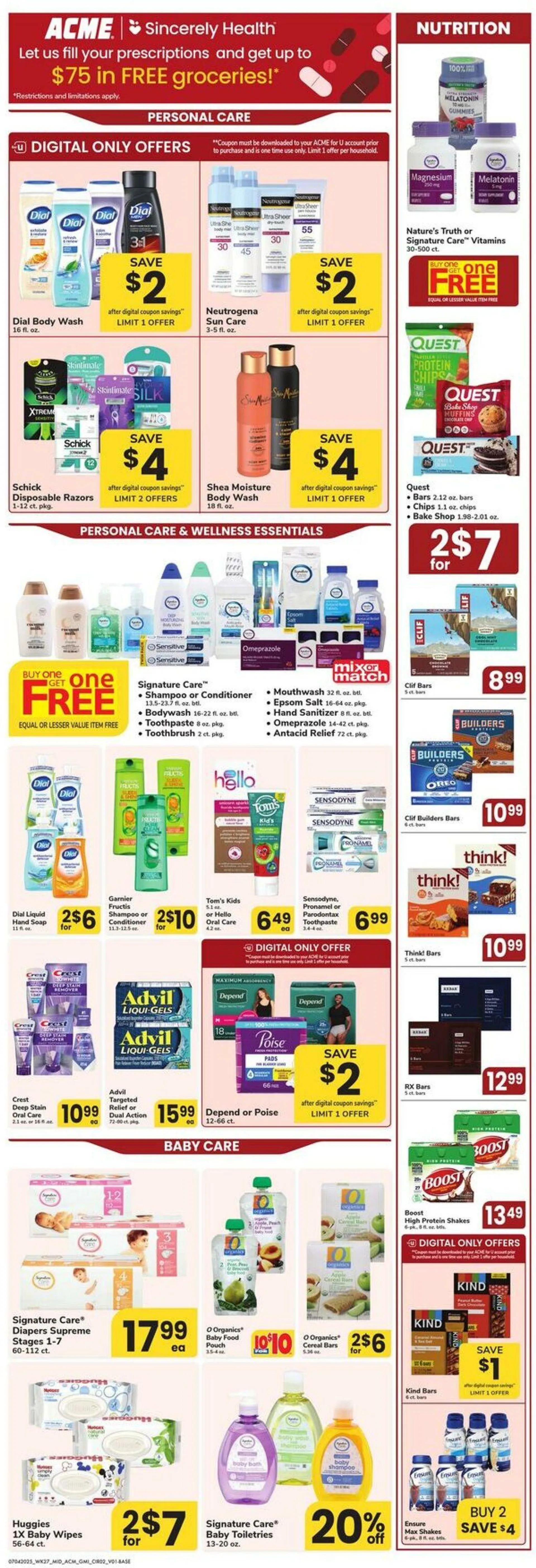 Weekly ad Acme Current weekly ad from July 4 to July 17 2025 - Page 2