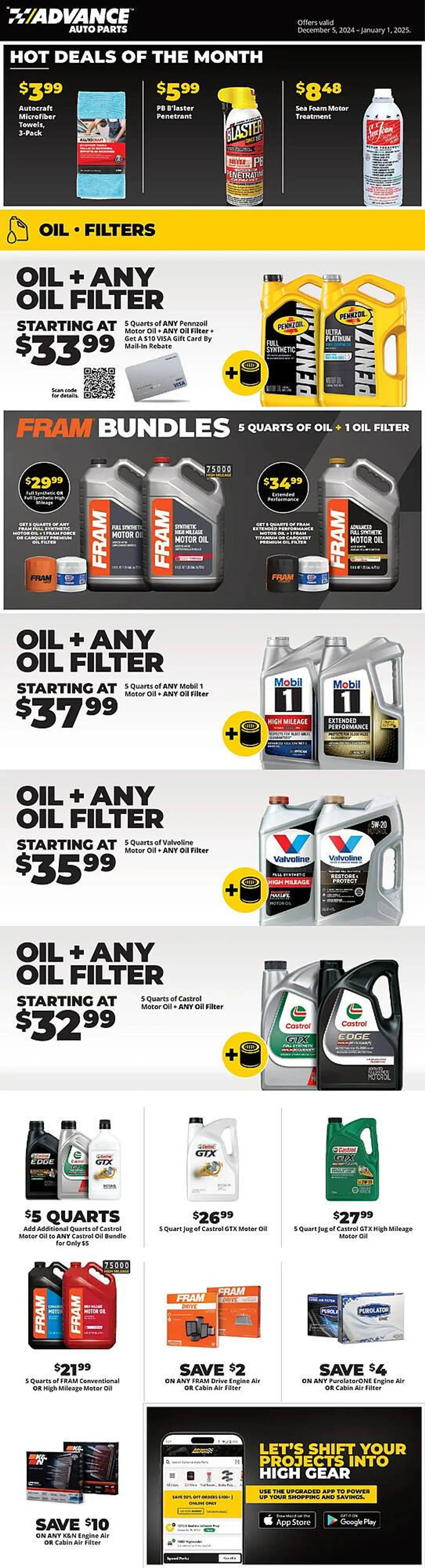 Advance Auto Parts Weekly Ad - 1