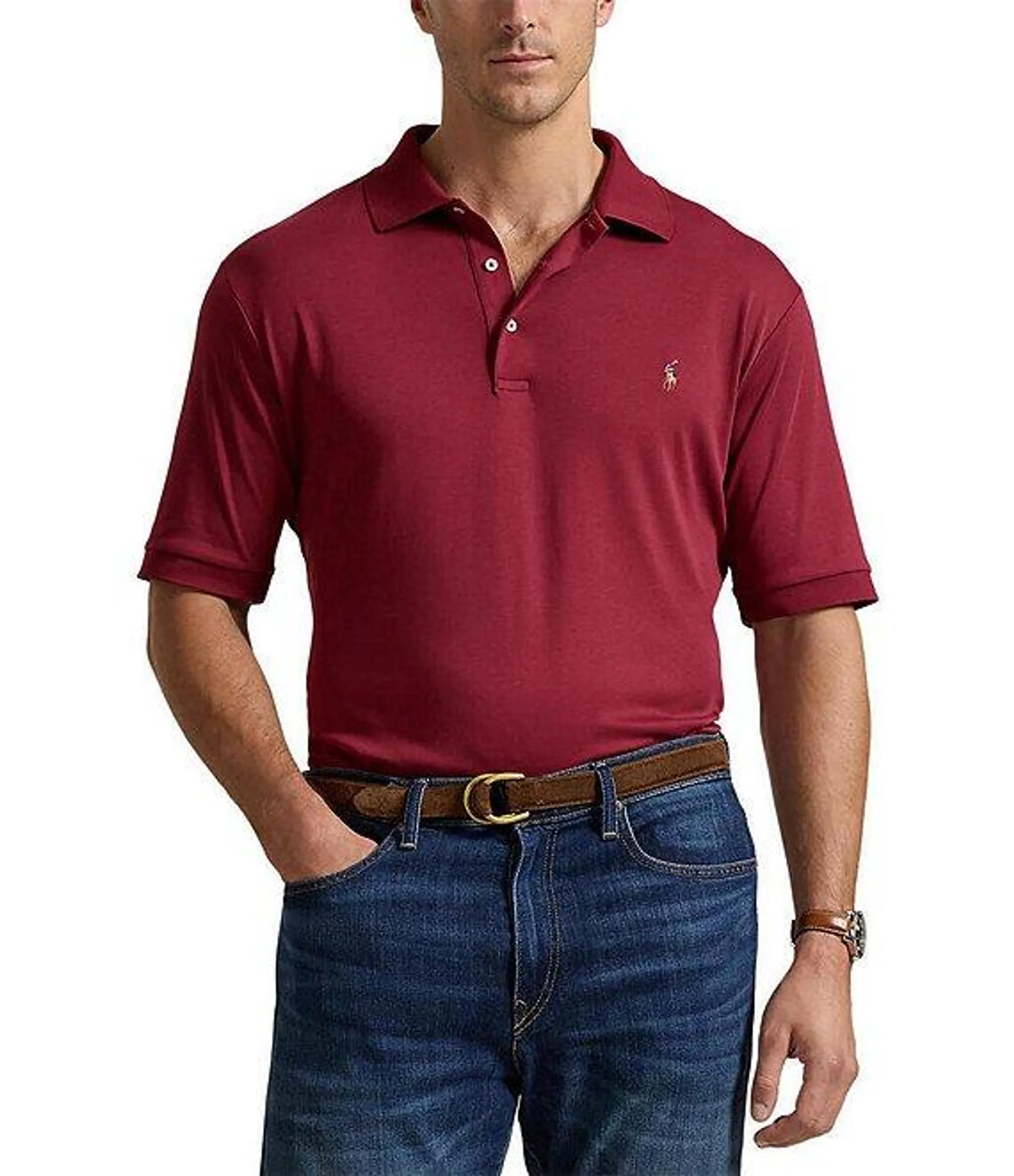 Big & Tall Soft Cotton Short Sleeve Polo Shirt