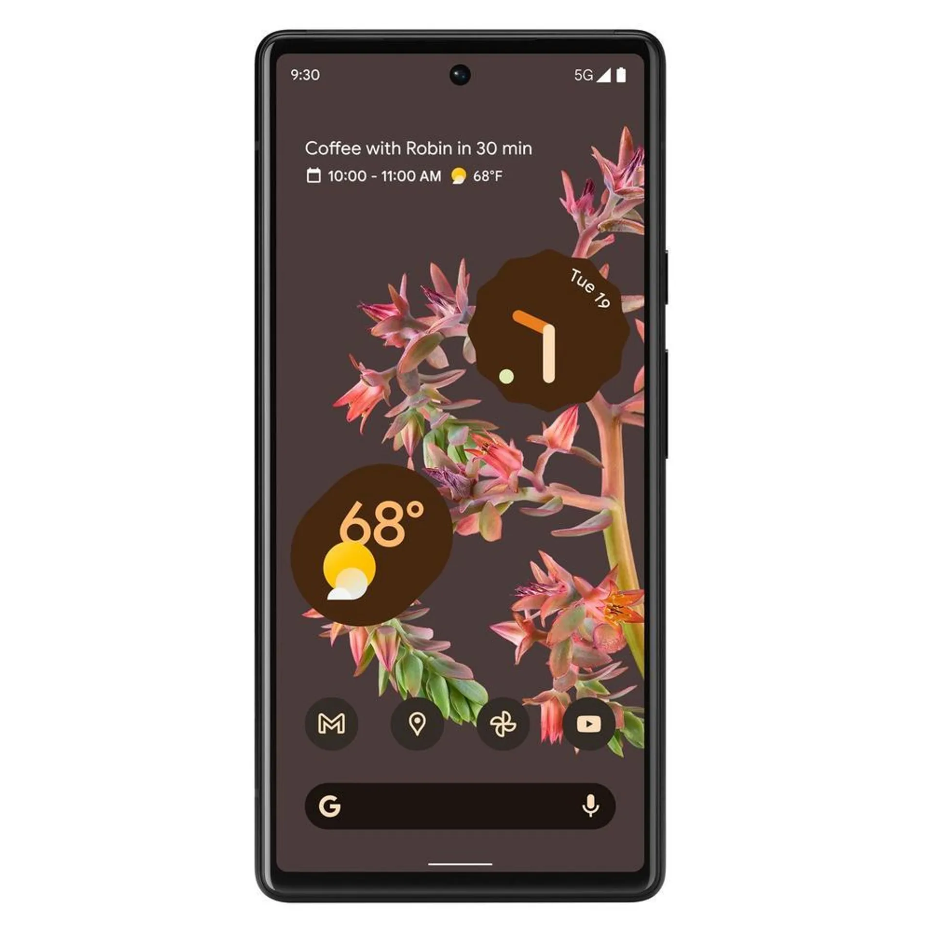 Google Pixel 6 5G 256GB GA03900-US Factory Unlocked Smartphone Stormy Black