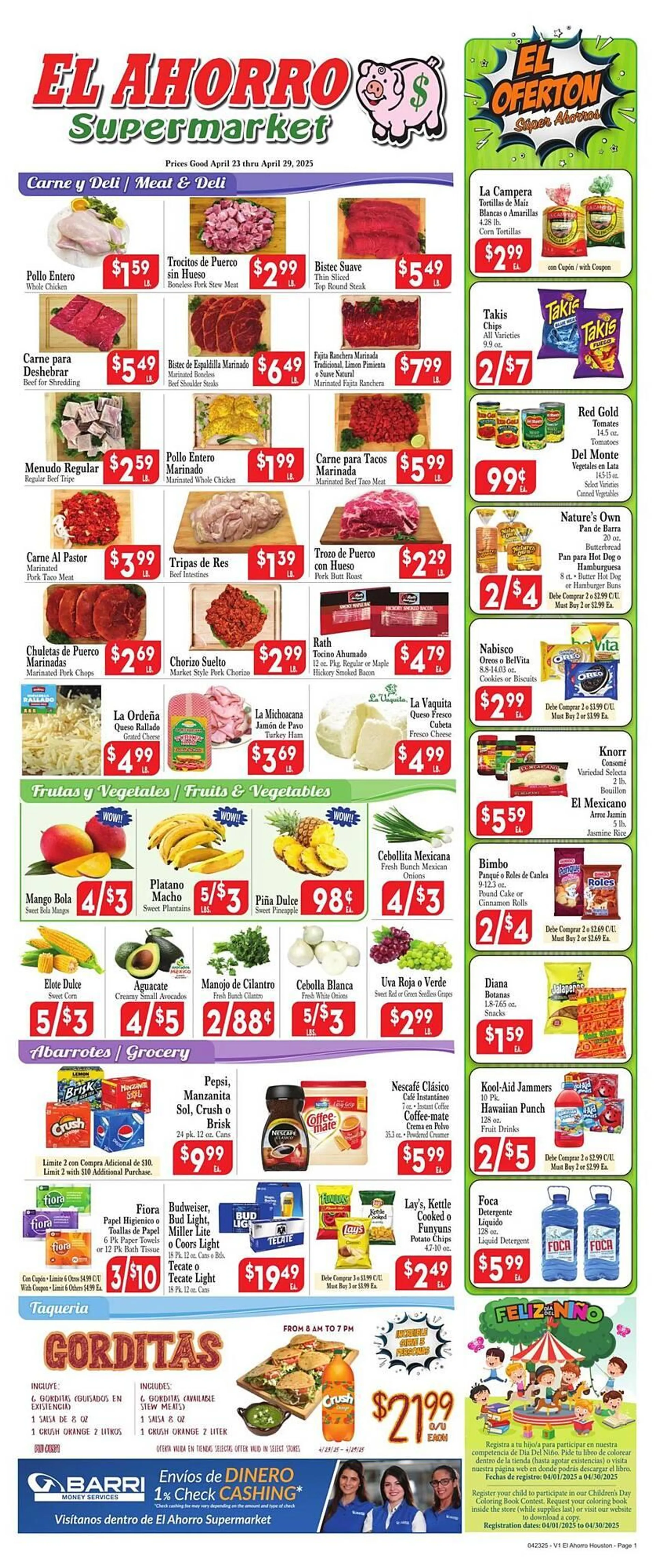 El Ahorro Weekly Ad - 1