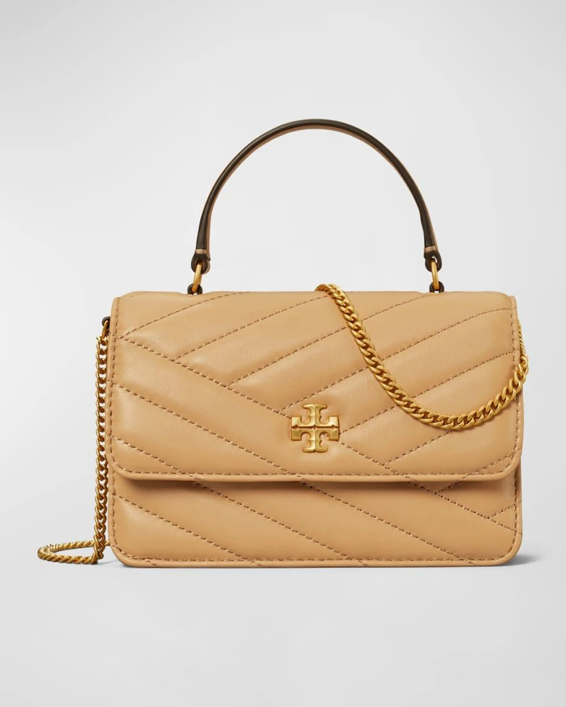 Kira Mini Quilted Top-Handle Bag