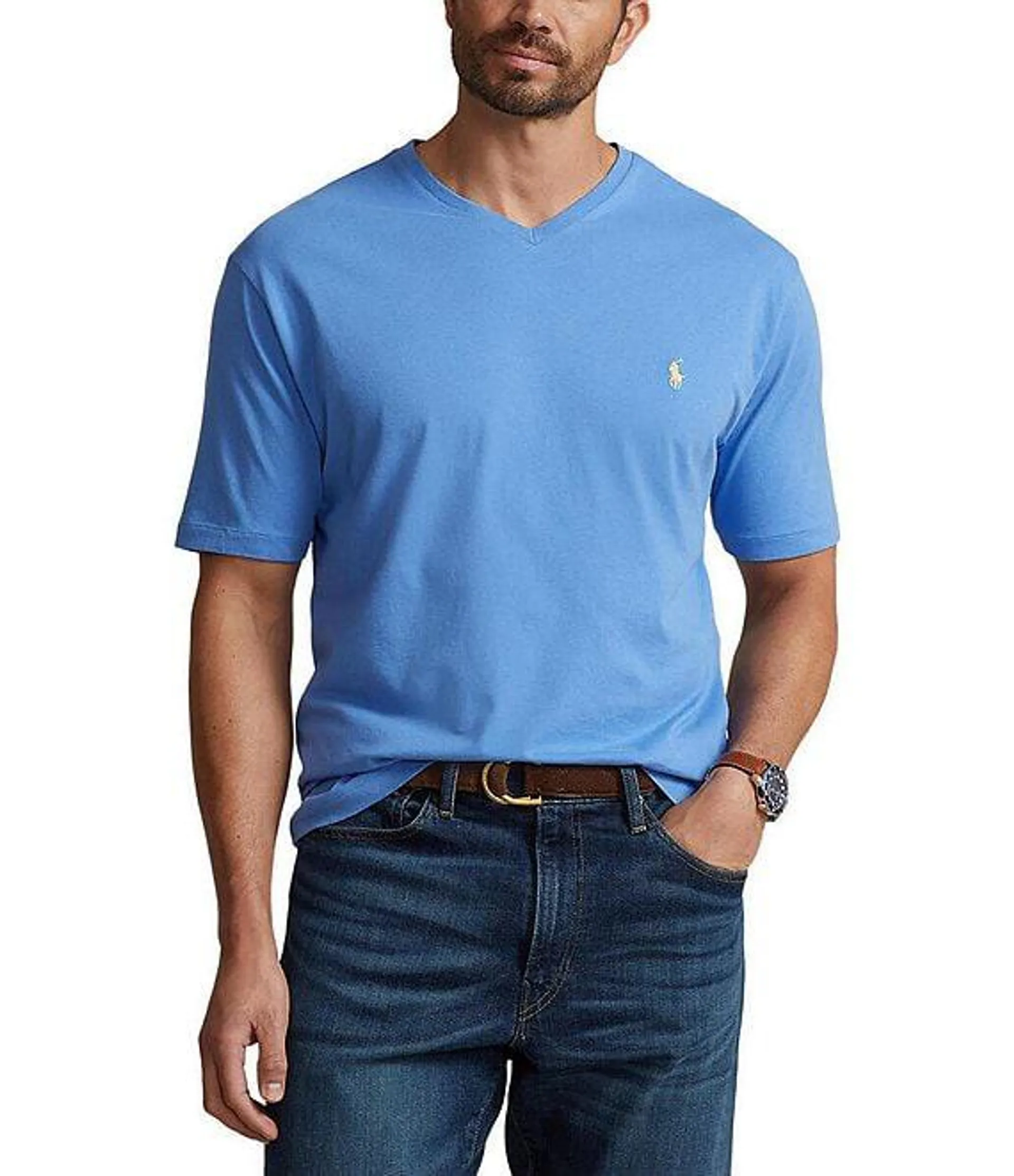 Big & Tall Classic Fit Short Sleeve V-Neck T-Shirt