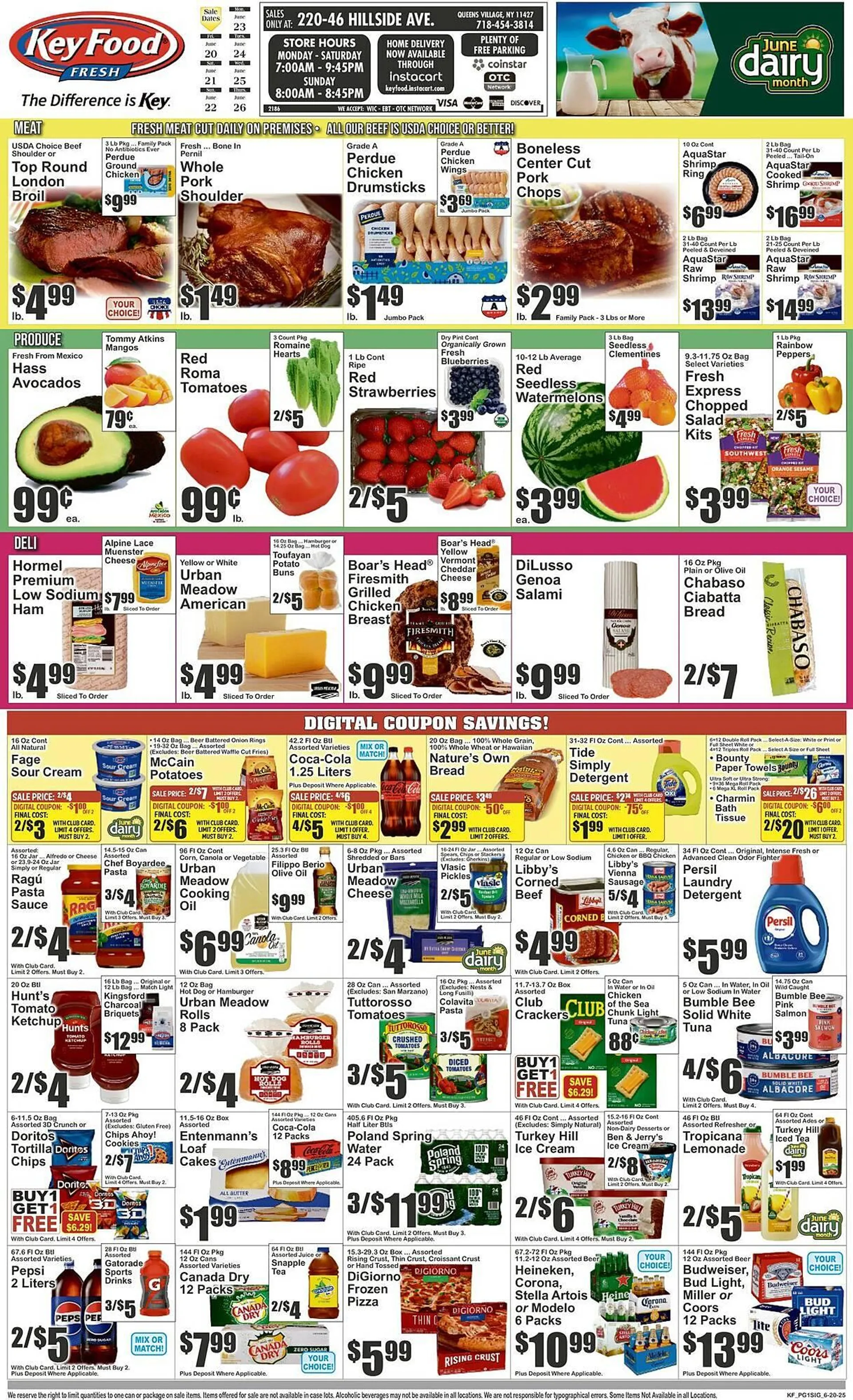 Weekly ad Key Food Weekly Ad from June 20 to June 26 2025 - Page 1
