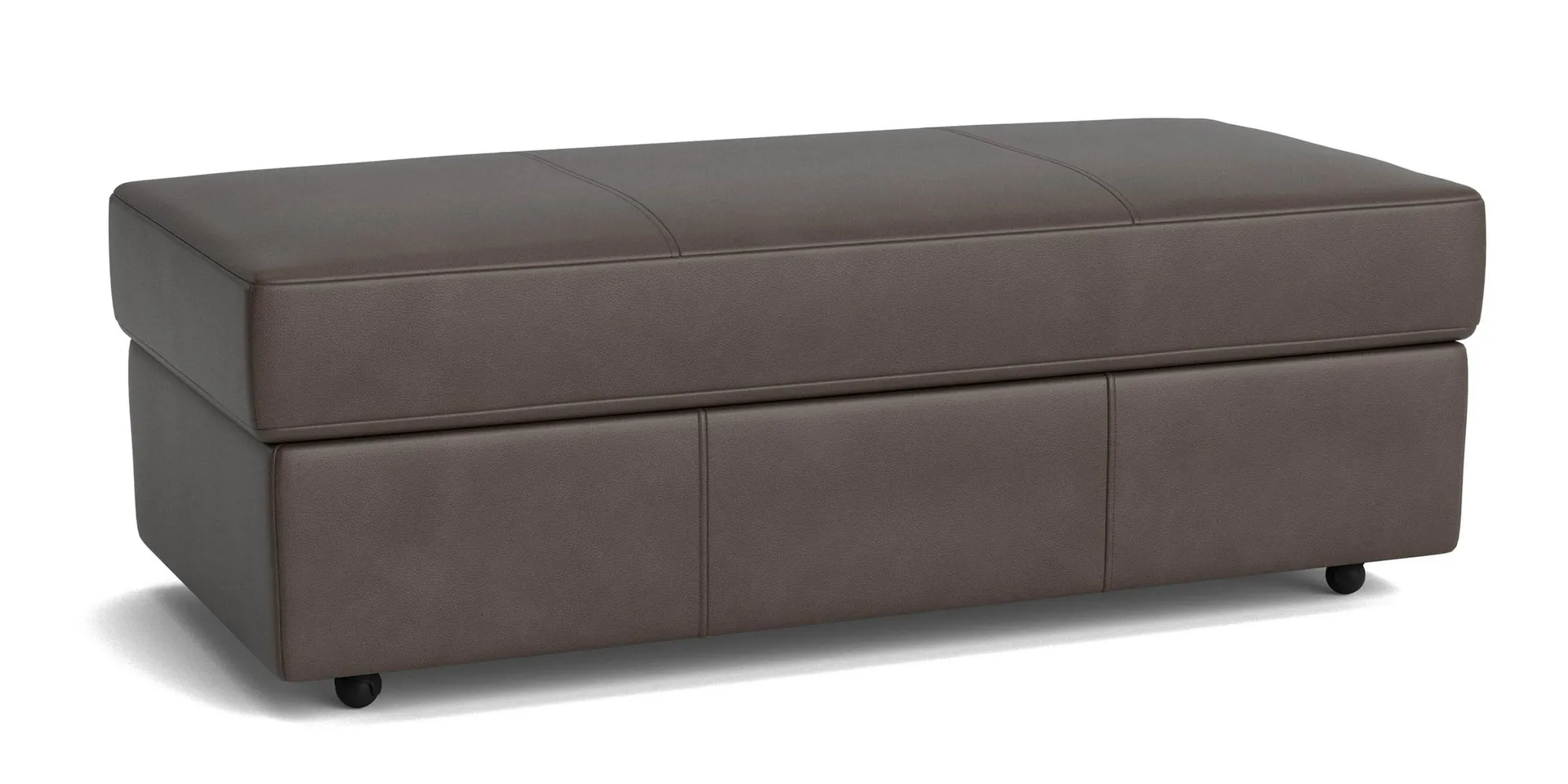 Ellery Leather Storage Ottoman