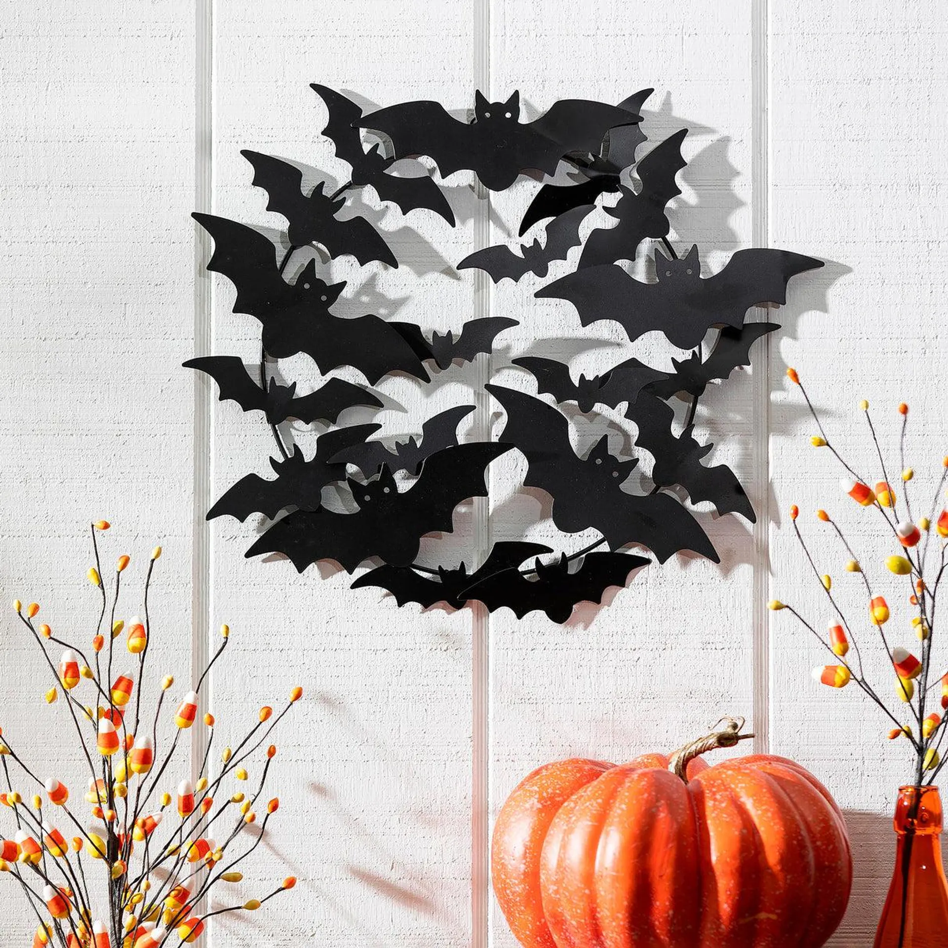 Metal Bat Wreath