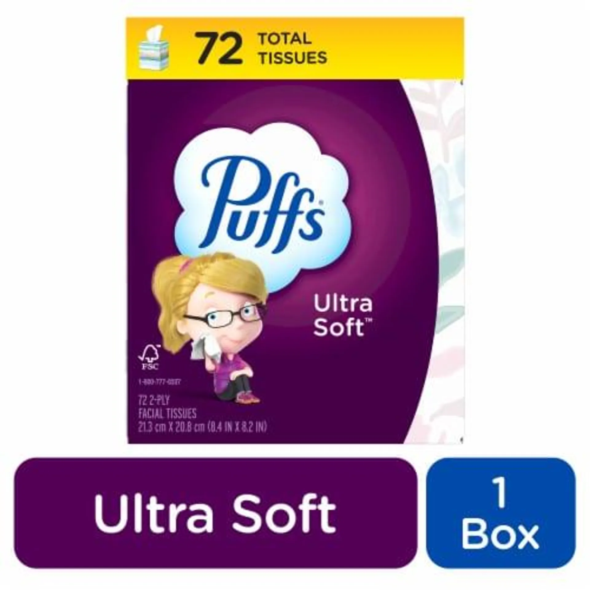 Puffs Ultra Soft Mega Cube Facial Tissues