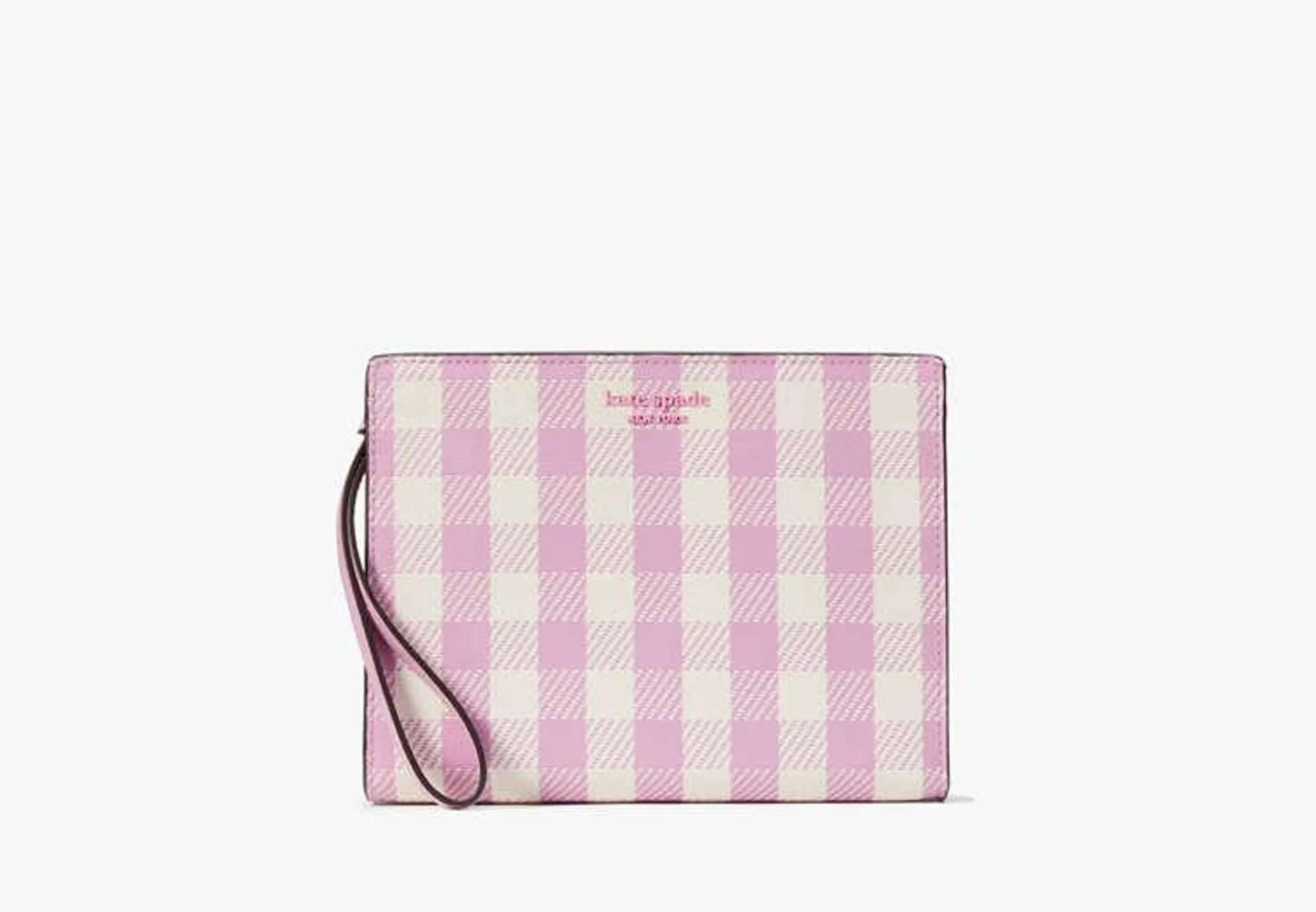 Morgan Gingham Field Gusseted Wristlet