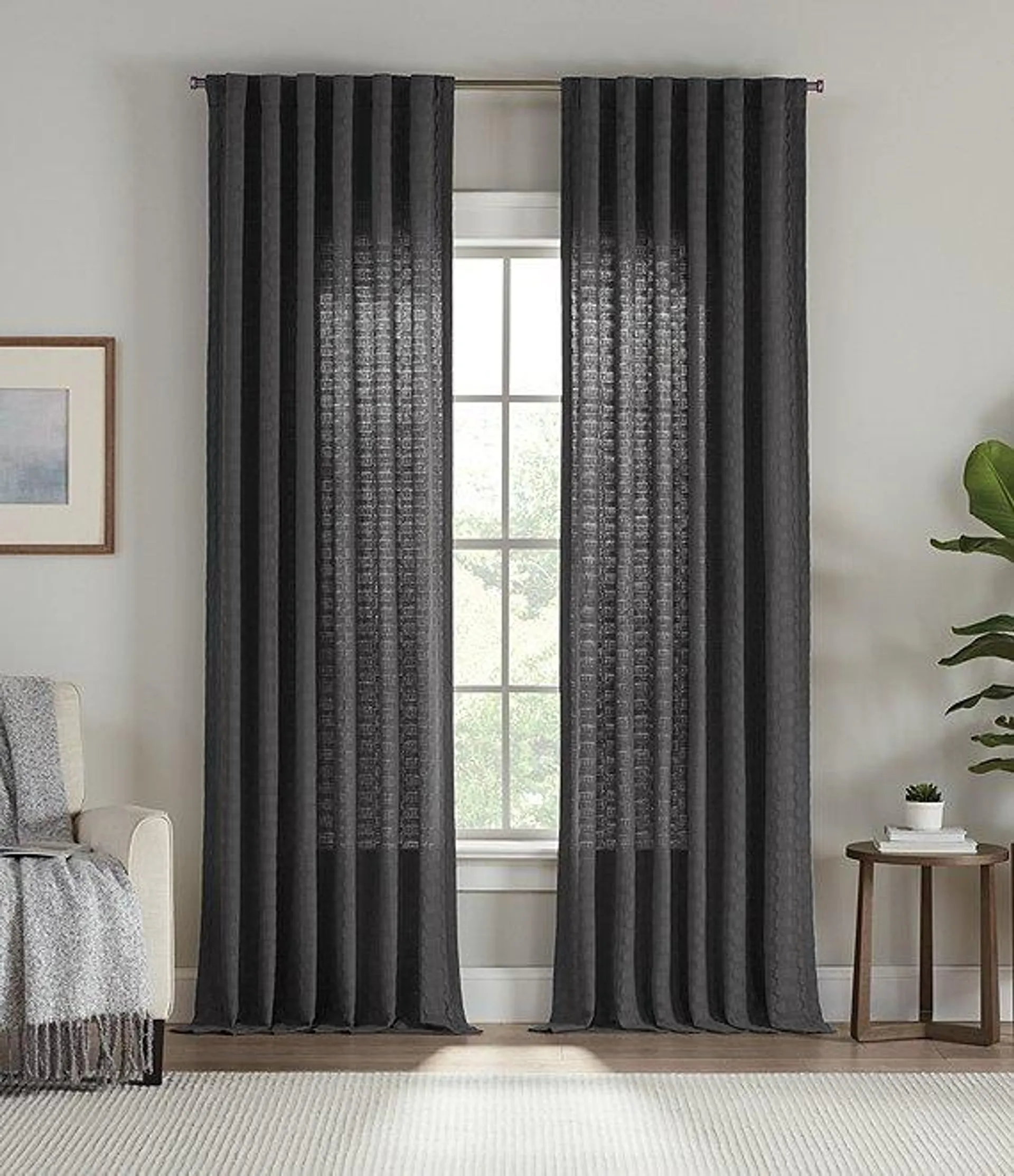 Iris Sheer Drapery Panel Pair