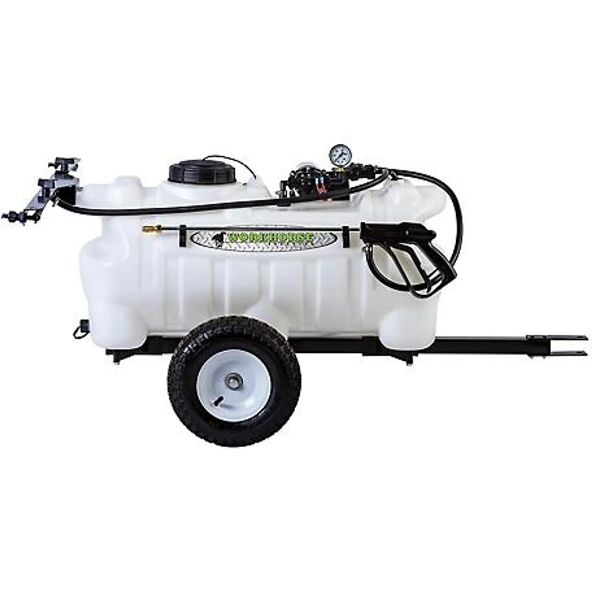 WorkHorse Sprayers 25 gal. Deluxe Trailer Sprayer with 2-Nozzle Breakaway Boom