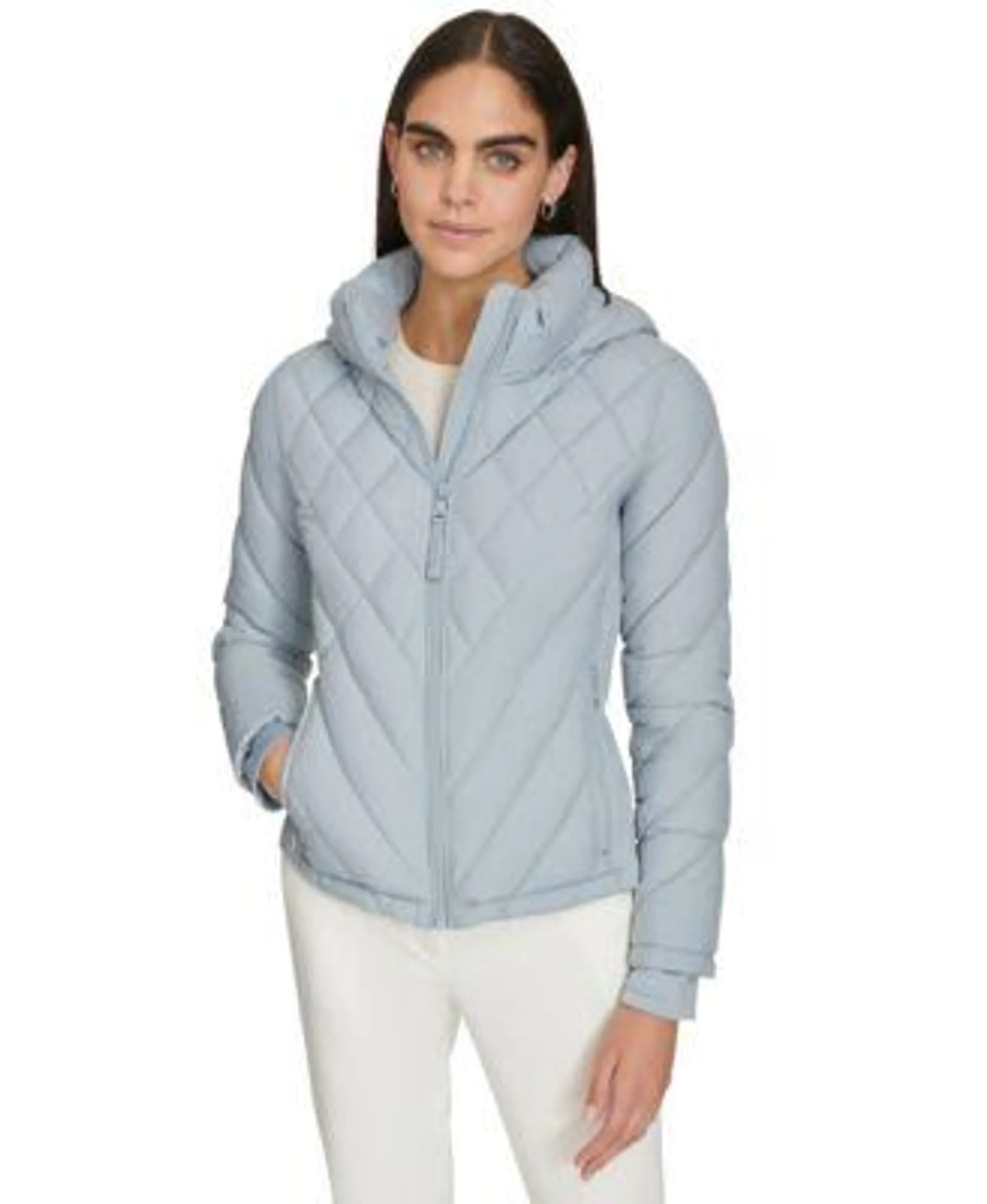 Womens Side-Panel Hooded Packable Puffer Coat, Created for Macys