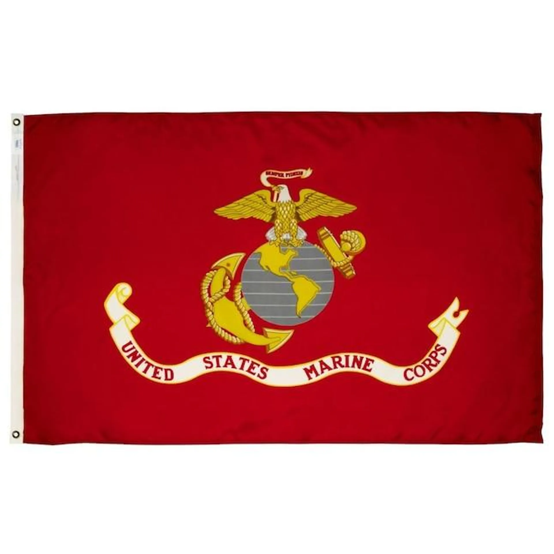 Valley Forge Flag 5.23-ft W x 2.92-ft H Military Marine Corps Flag