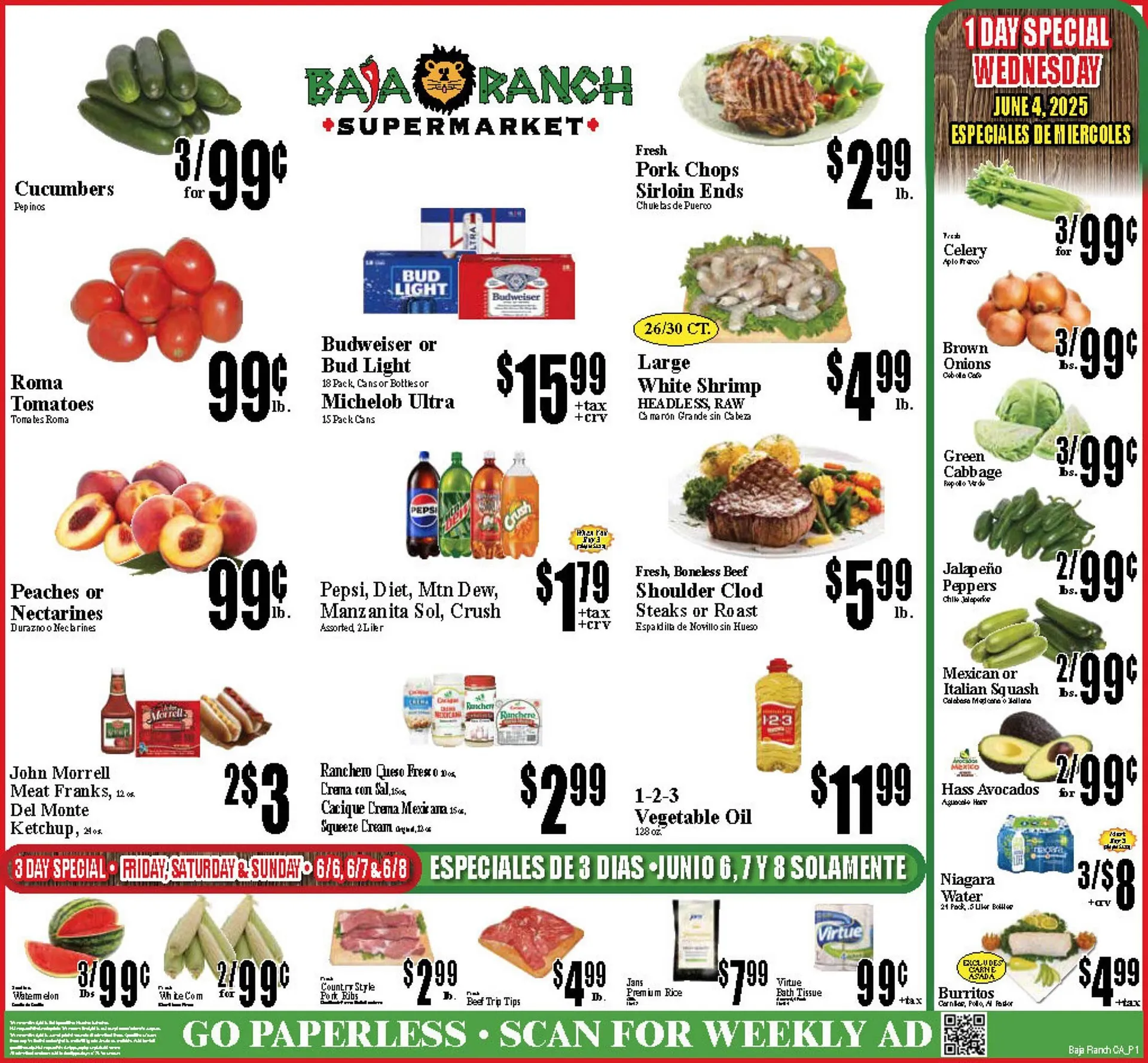 Weekly ad Baja Ranch Weekly Ad from June 4 to June 10 2025 - Page 1