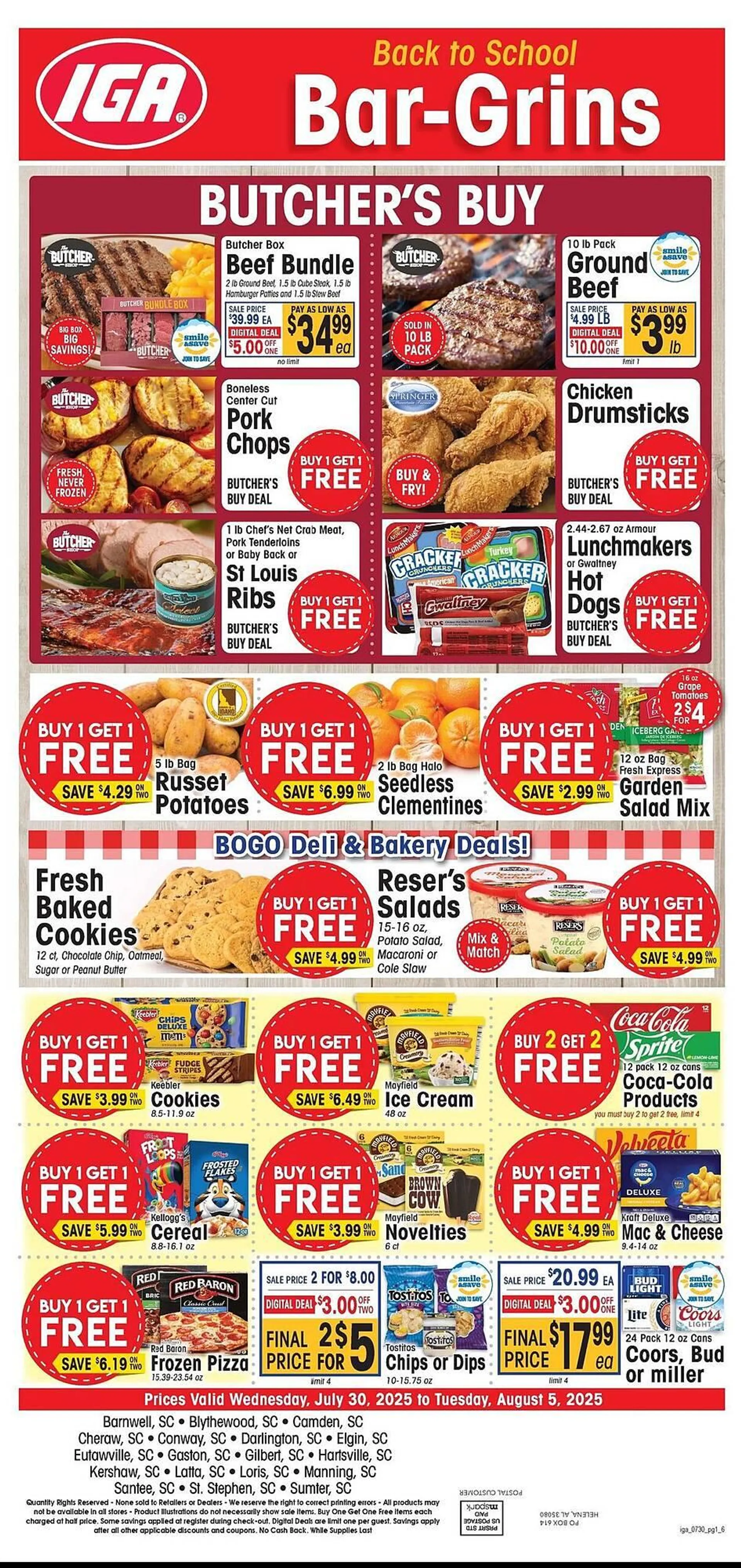 Weekly ad IGA Weekly Ad from July 30 to August 5 2025 - Page 1