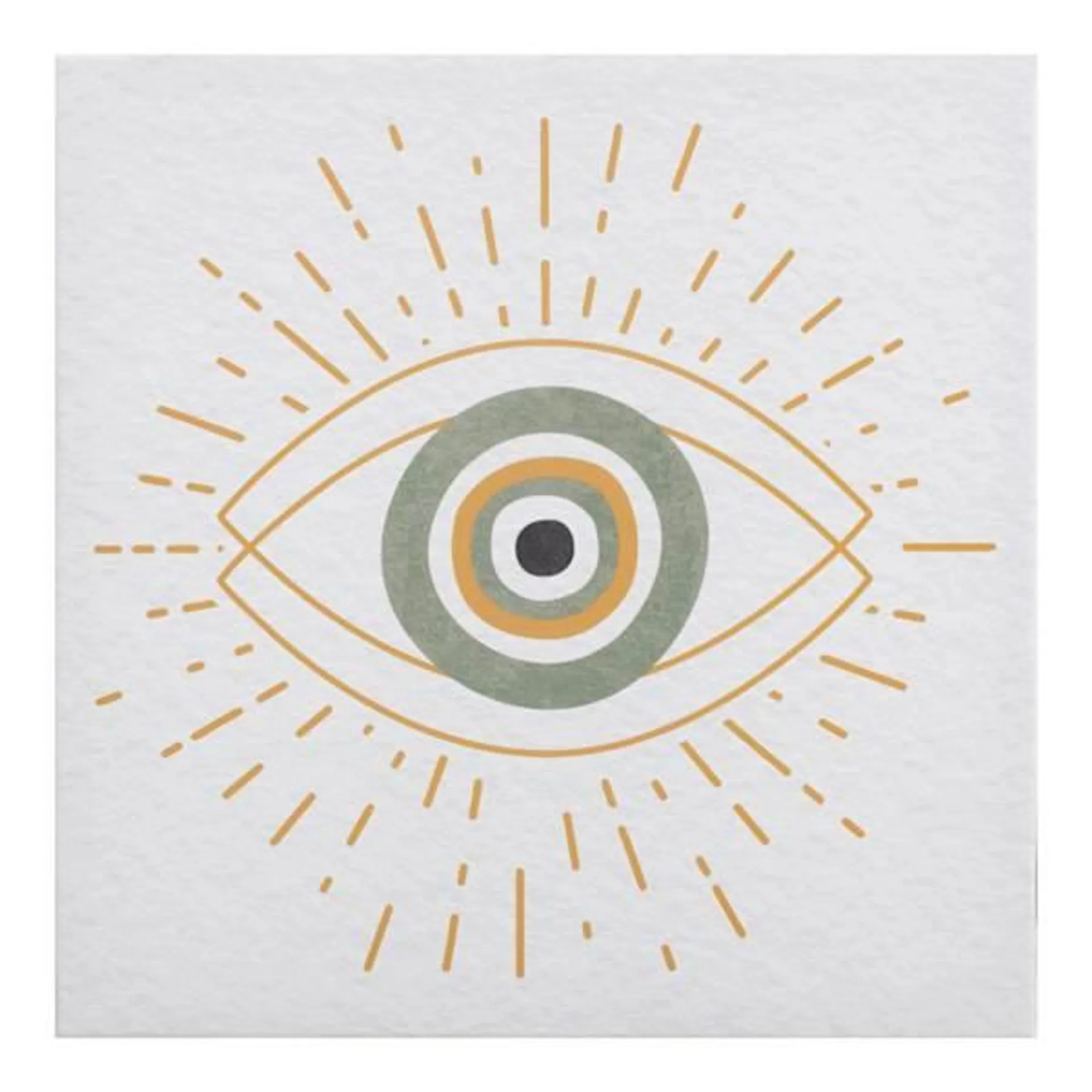 Mystic Eye Canvas Wall Art, 12"