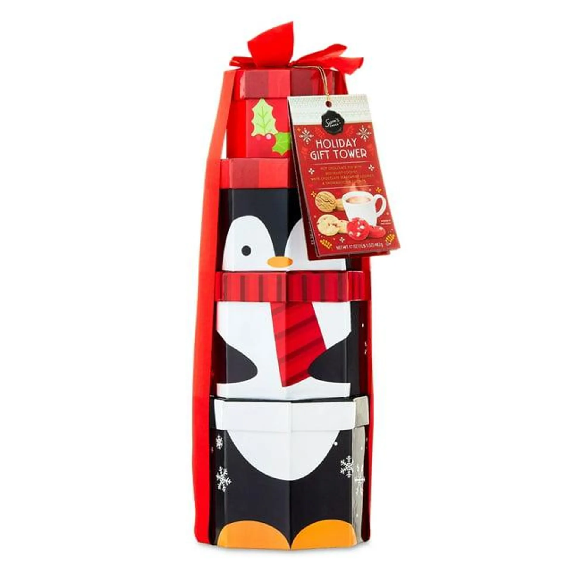 Sam's Choice Holiday Penguin Gift Tower