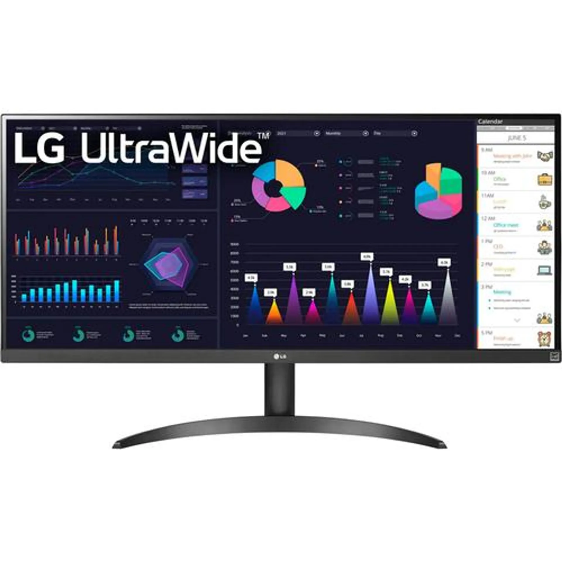 LG 34-inch UltraWide FHD VESA DisplayHDR 400 IPS Monitor w/ AMD FreeSync, 34WQ500-B