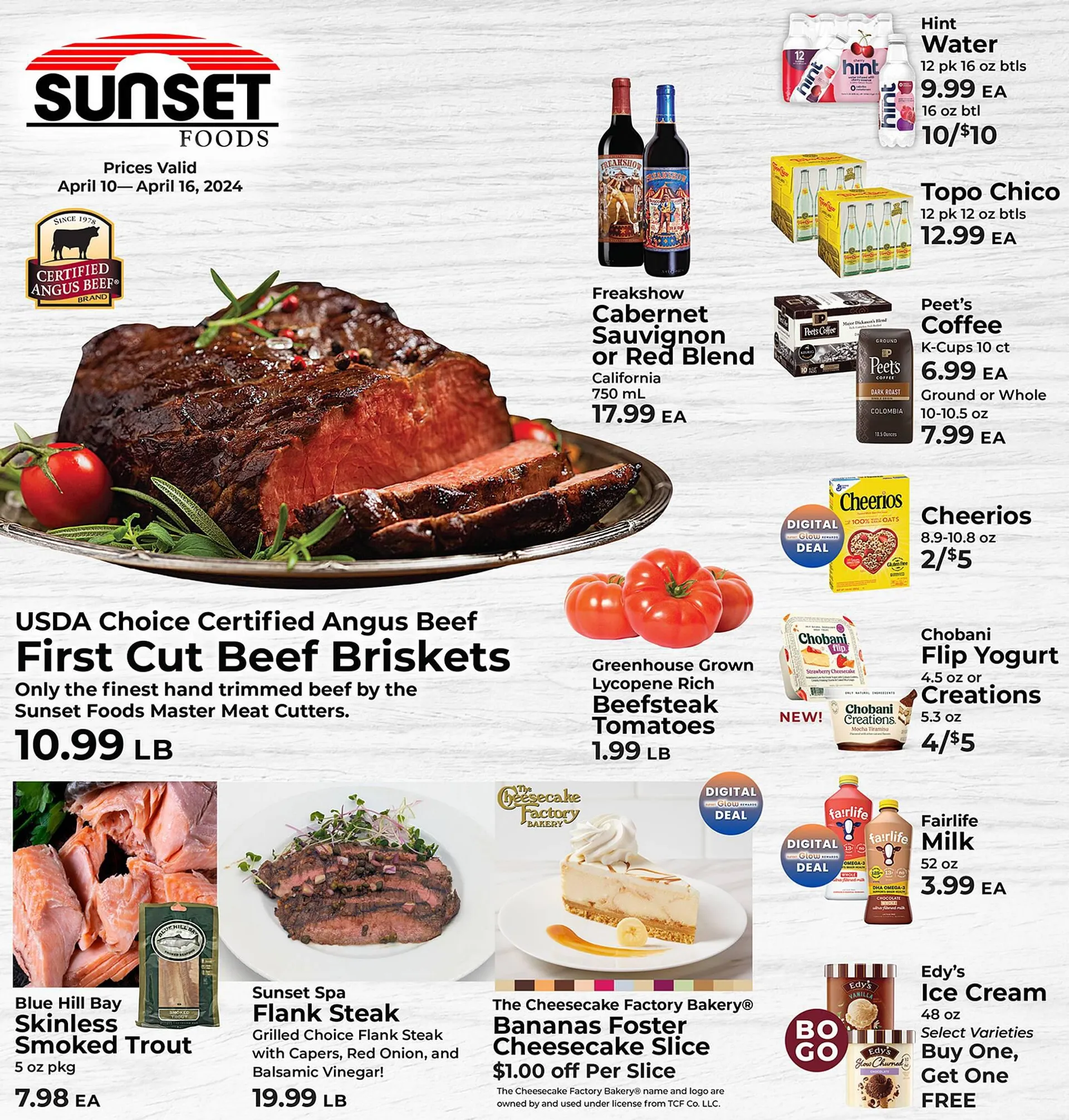Weekly ad Sunset Foods Weekly Ad from April 10 to April 16 2024 - Page 