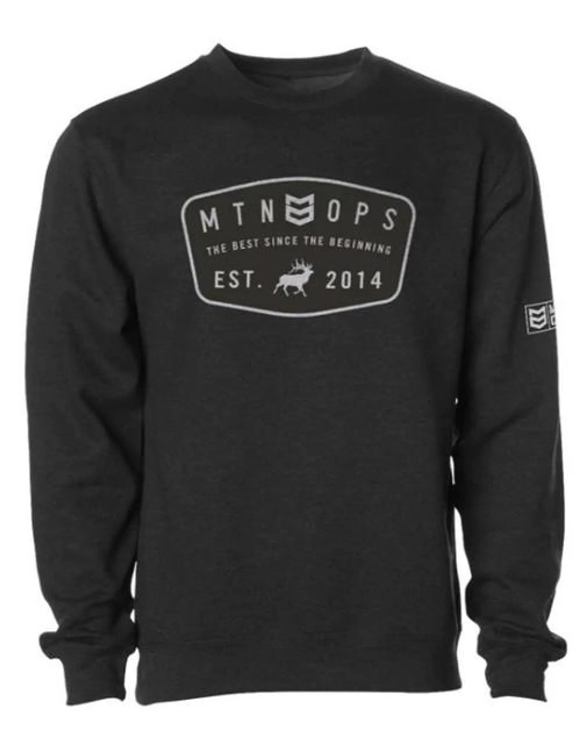 MTN Ops Mens Badge Sweatshirt MD Charcoal