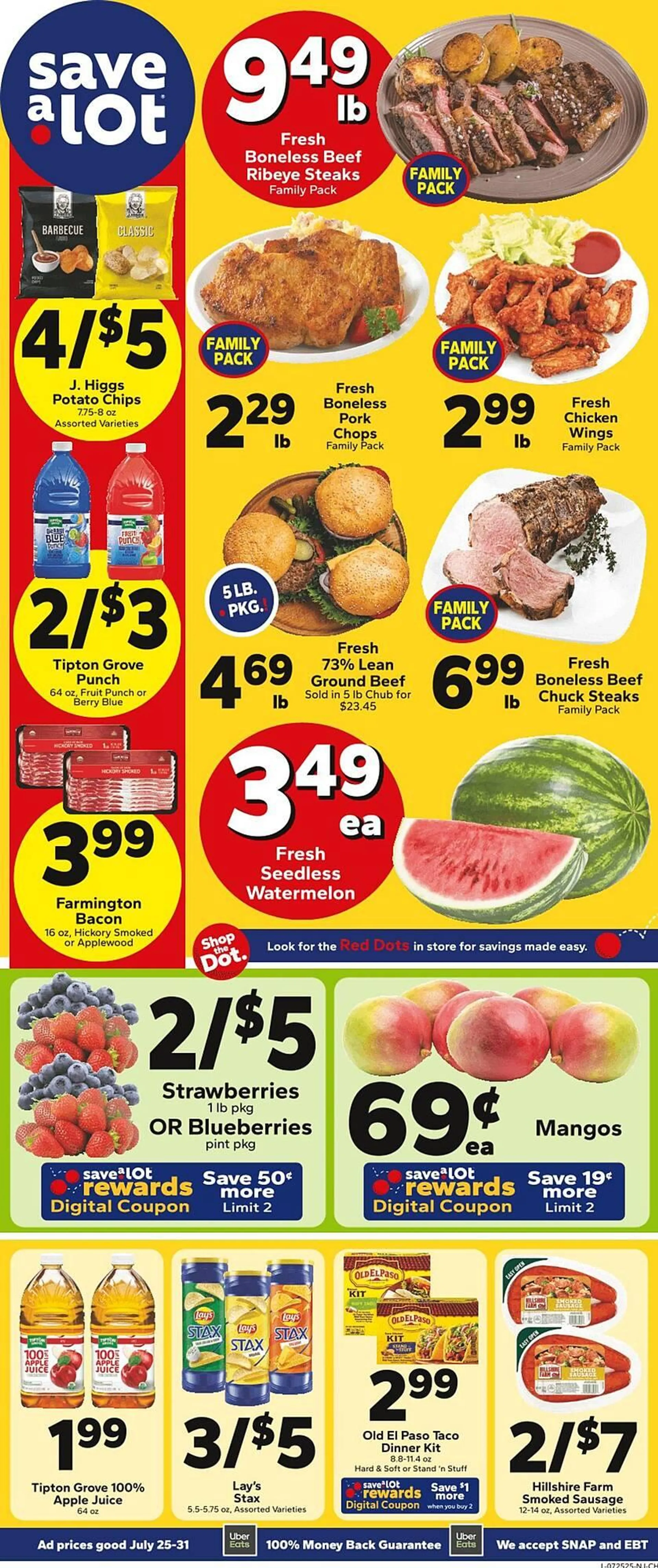 Weekly ad Save a Lot Weekly Ad from July 25 to July 31 2025 - Page 1