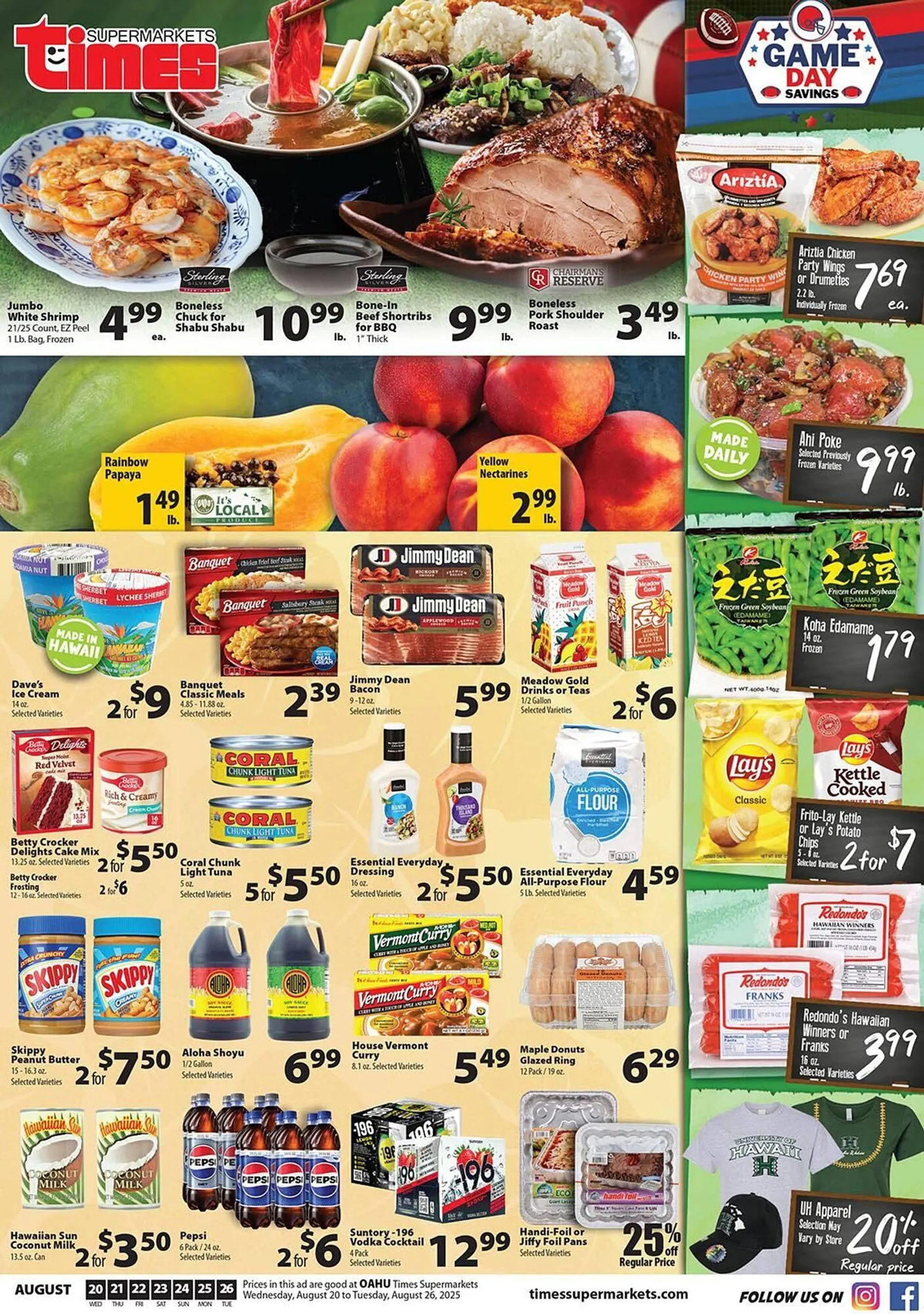 Weekly ad Times Supermarkets Weekly Ad from August 20 to August 26 2025 - Page 1