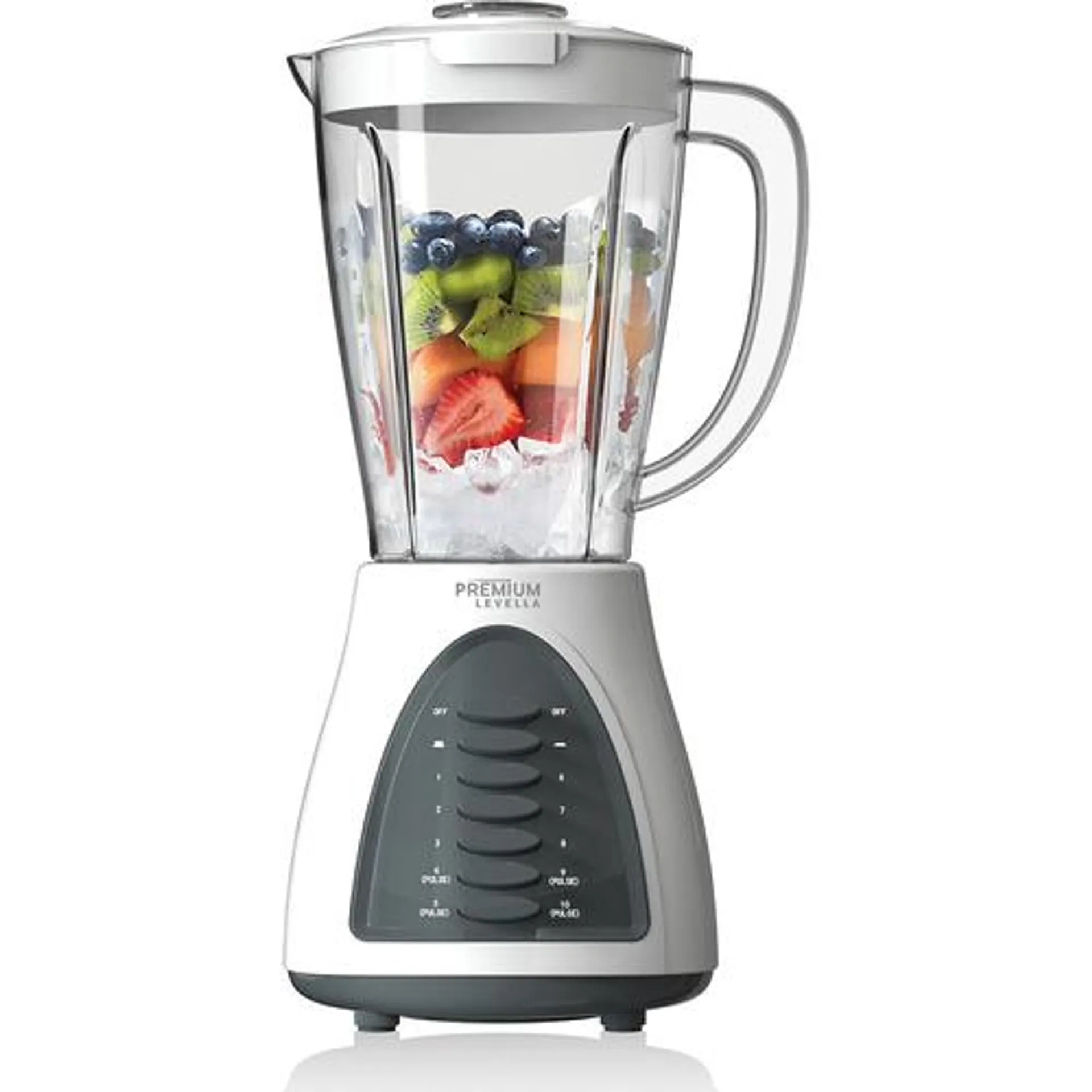 10-Speed 50.7oz Capacity Blender with Stainless Steel Blade and Cord Storage