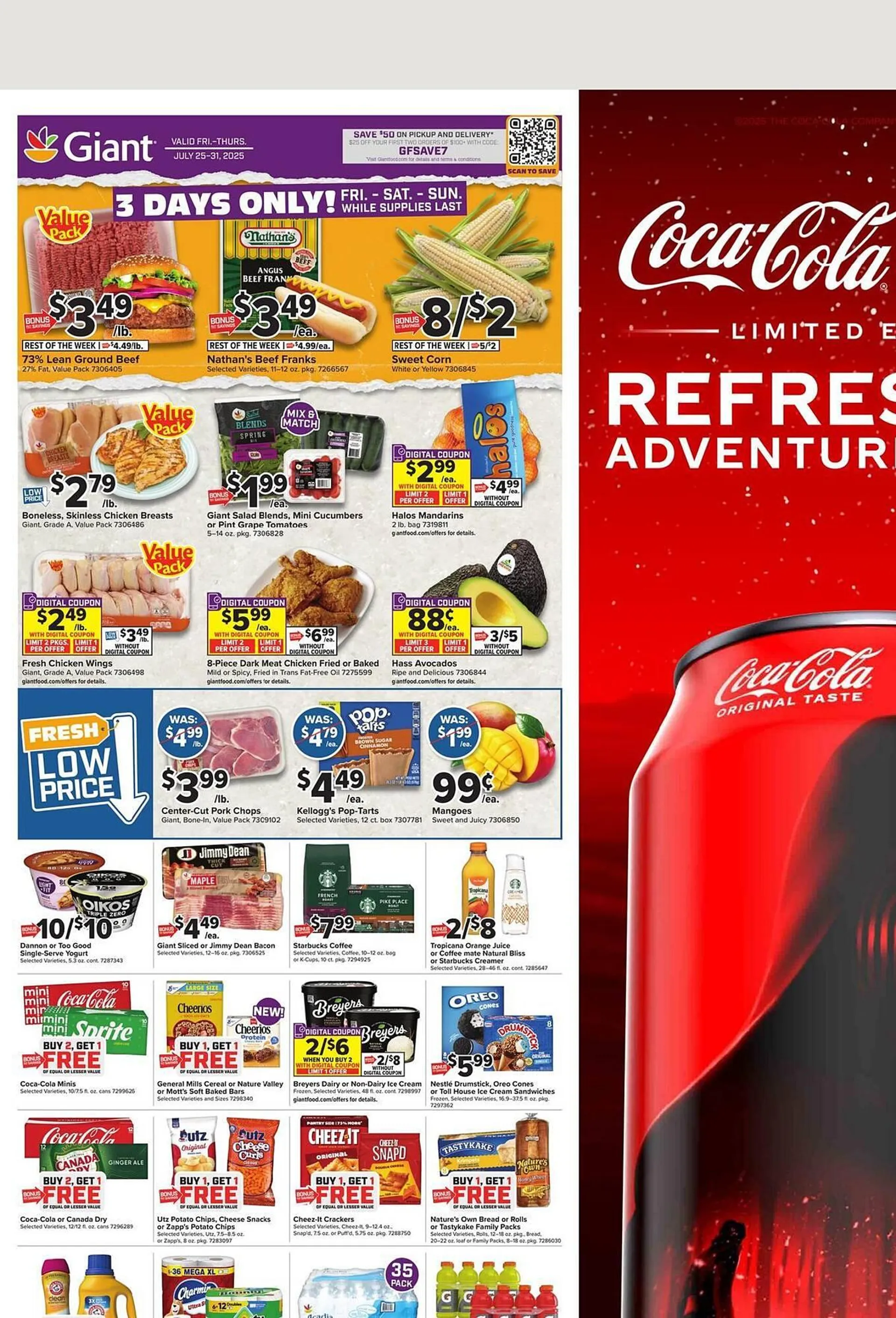 Weekly ad Giant Food Weekly Ad from July 25 to July 31 2025 - Page 1