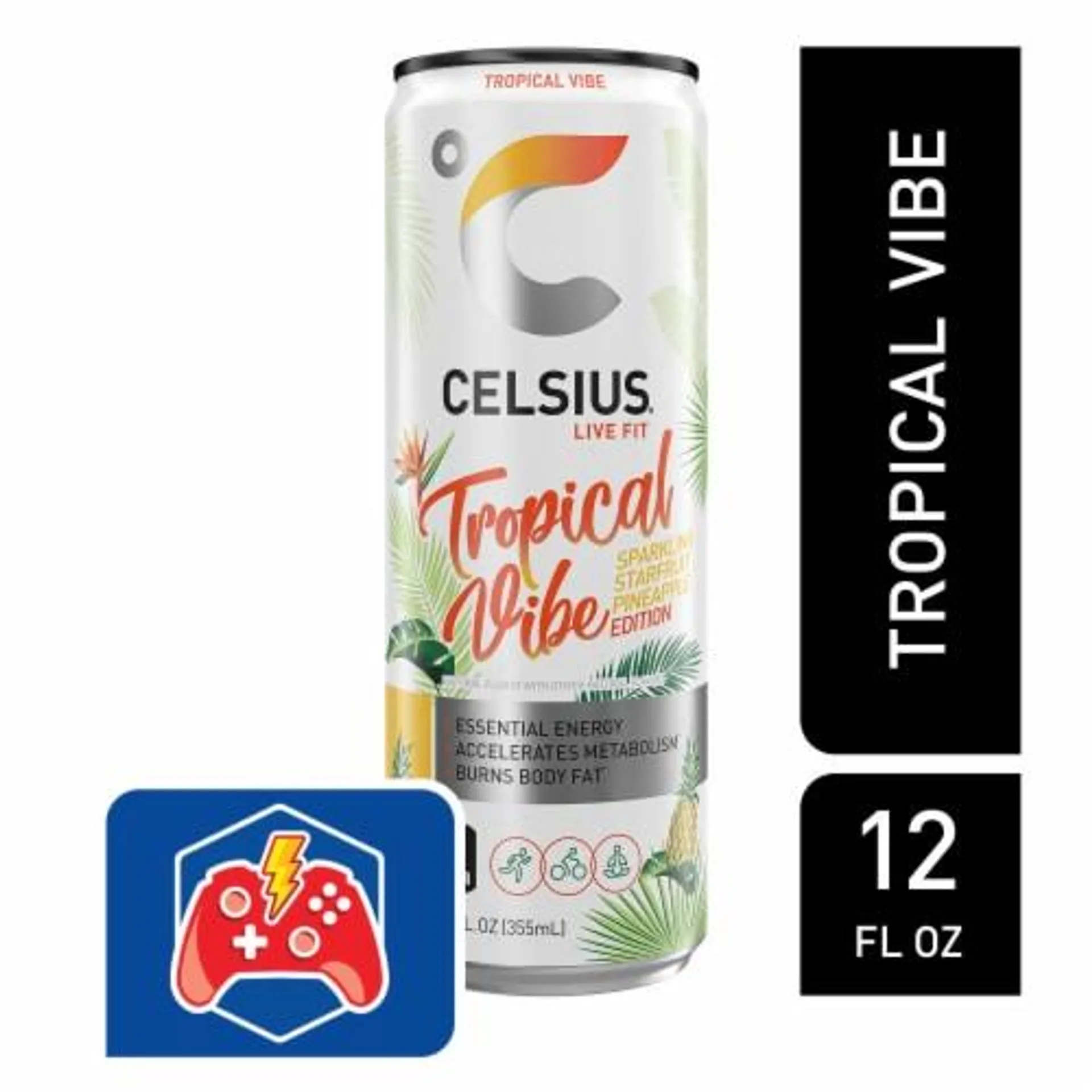 CELSIUS® Sparkling Tropical Vibe Energy Drink Can