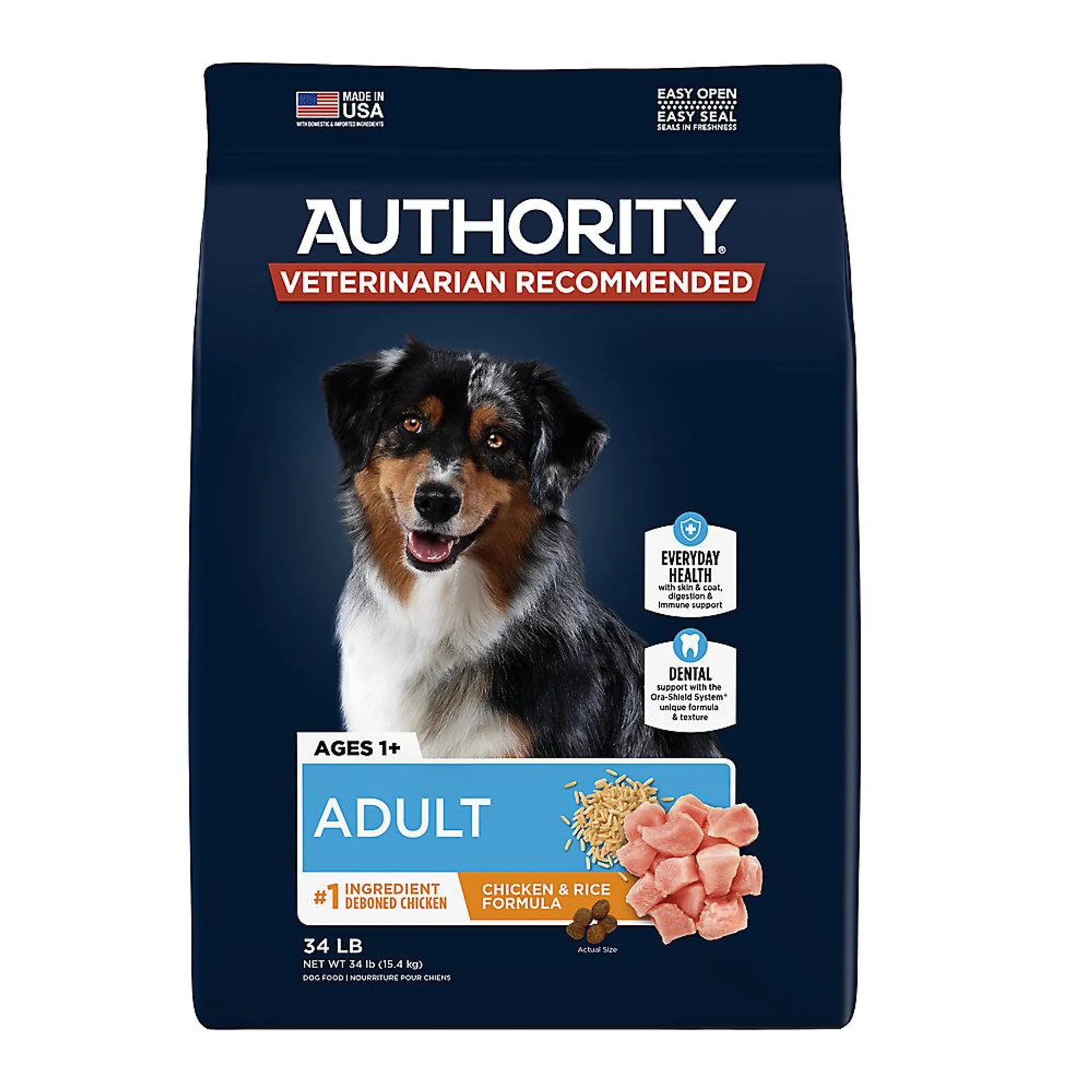 Authority® Everyday Health Adult Dry Dog Food - Chicken & Rice