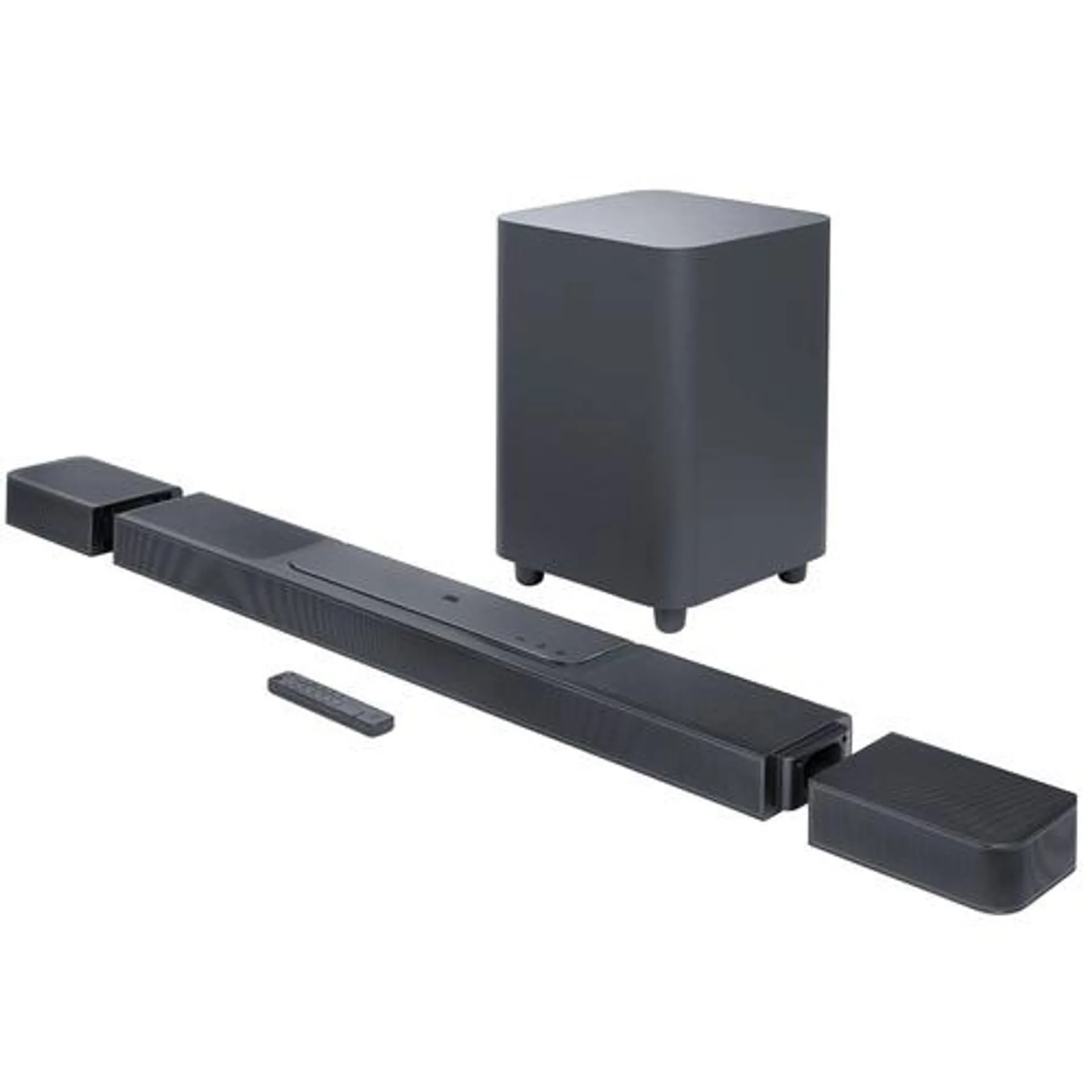 11.1.4 Channel 650W Powered Soundbar 300W Wireless Detachable Subwoofer and Surround Speaker