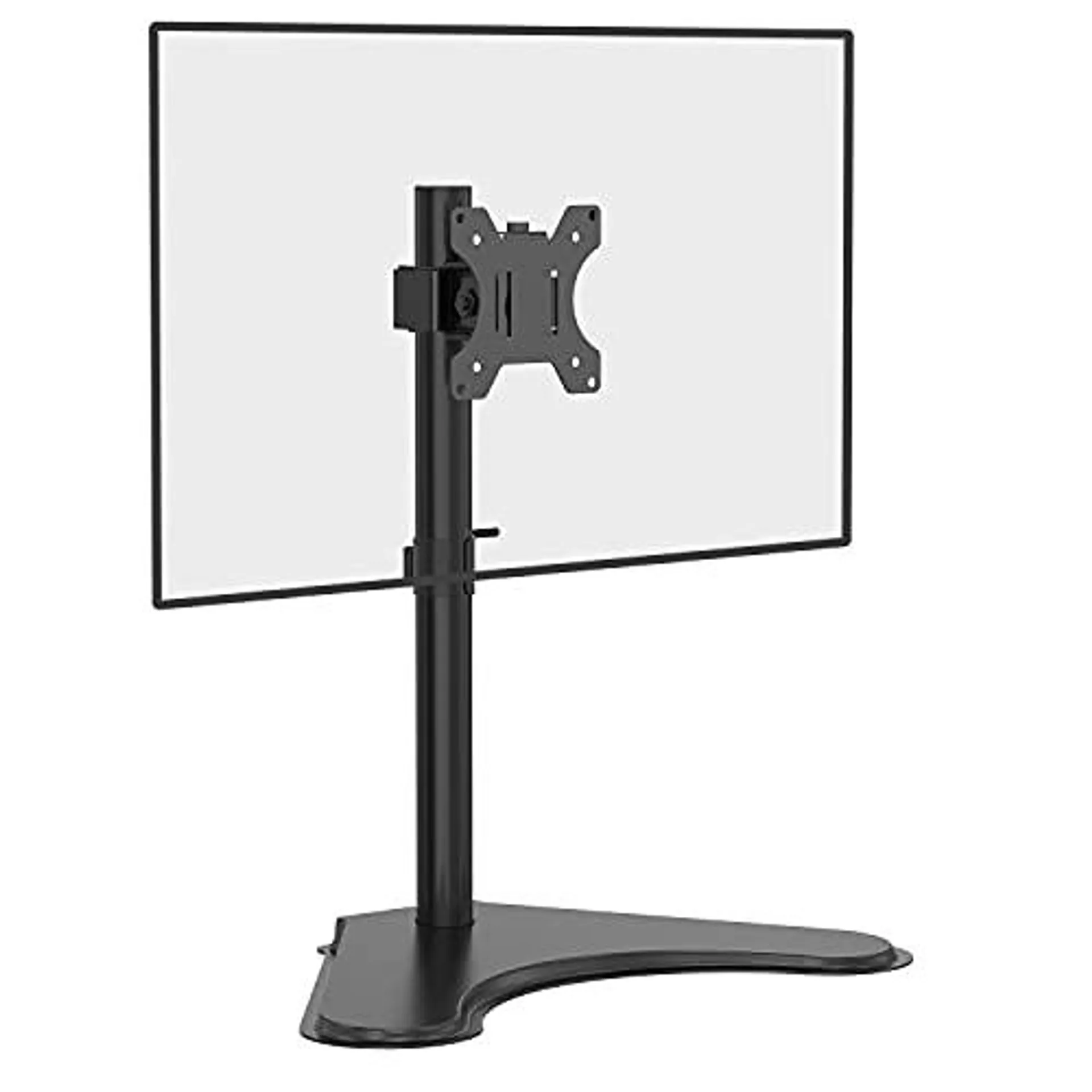 WALI Free Standing Single LCD Monitor Fully Adjustable Desk Mount Fits 1 Screen up to 32 inch, 17.6 lbs. Weight Capacity (MF001)