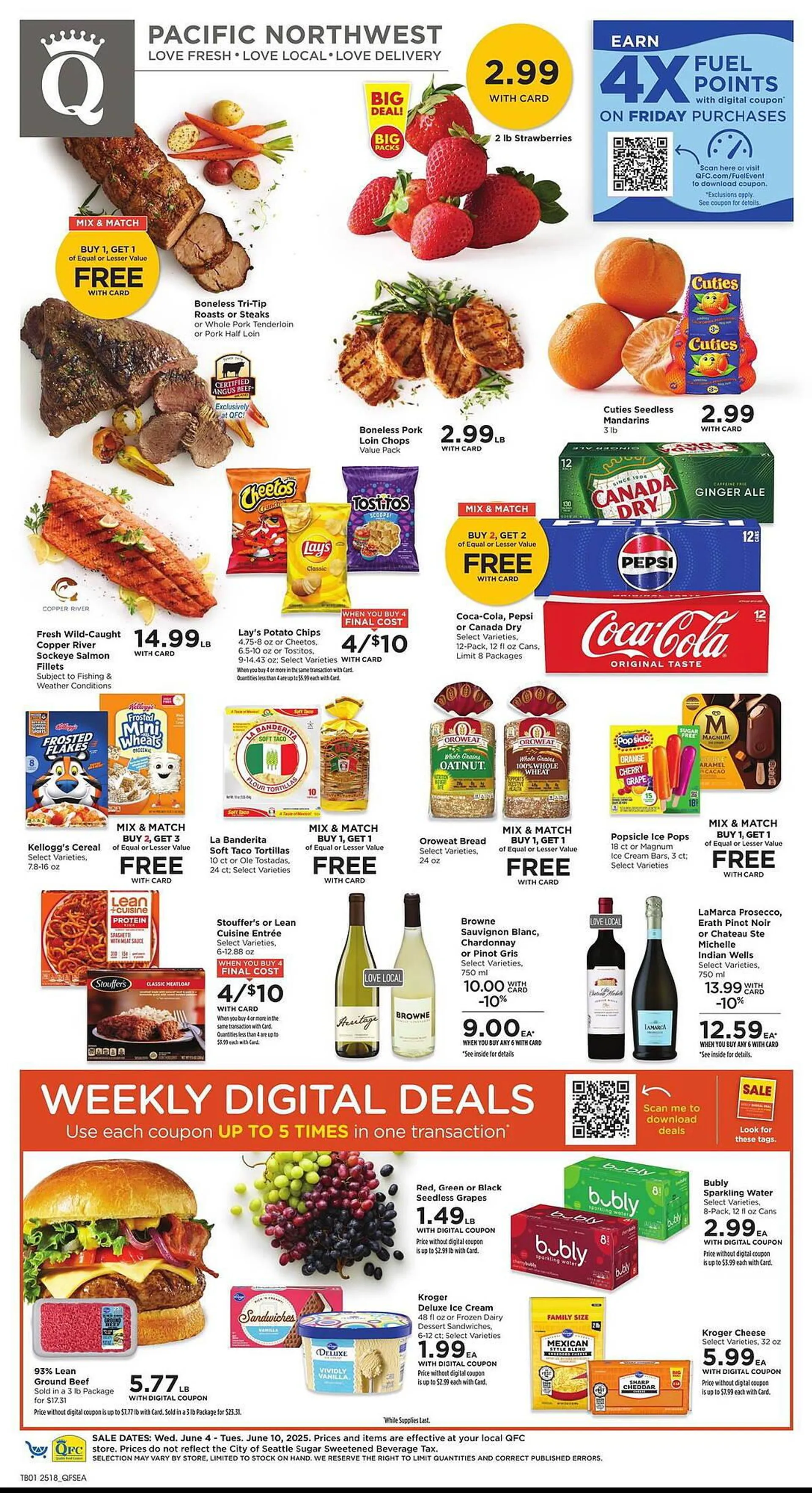 Weekly ad QFC Weekly Ad from June 4 to June 10 2025 - Page 1