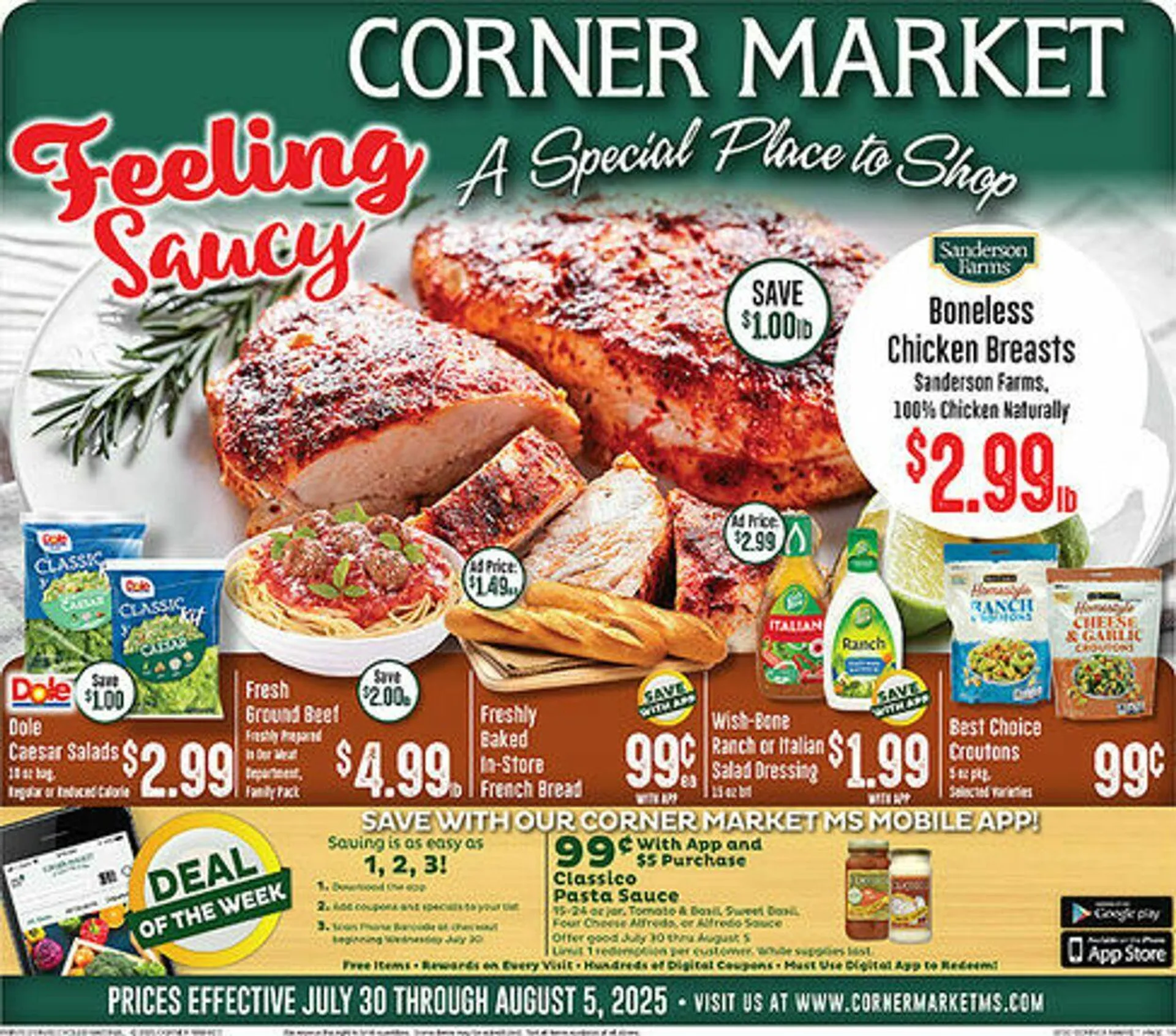 Weekly ad Corner Market from July 30 to August 5 2025 - Page 1